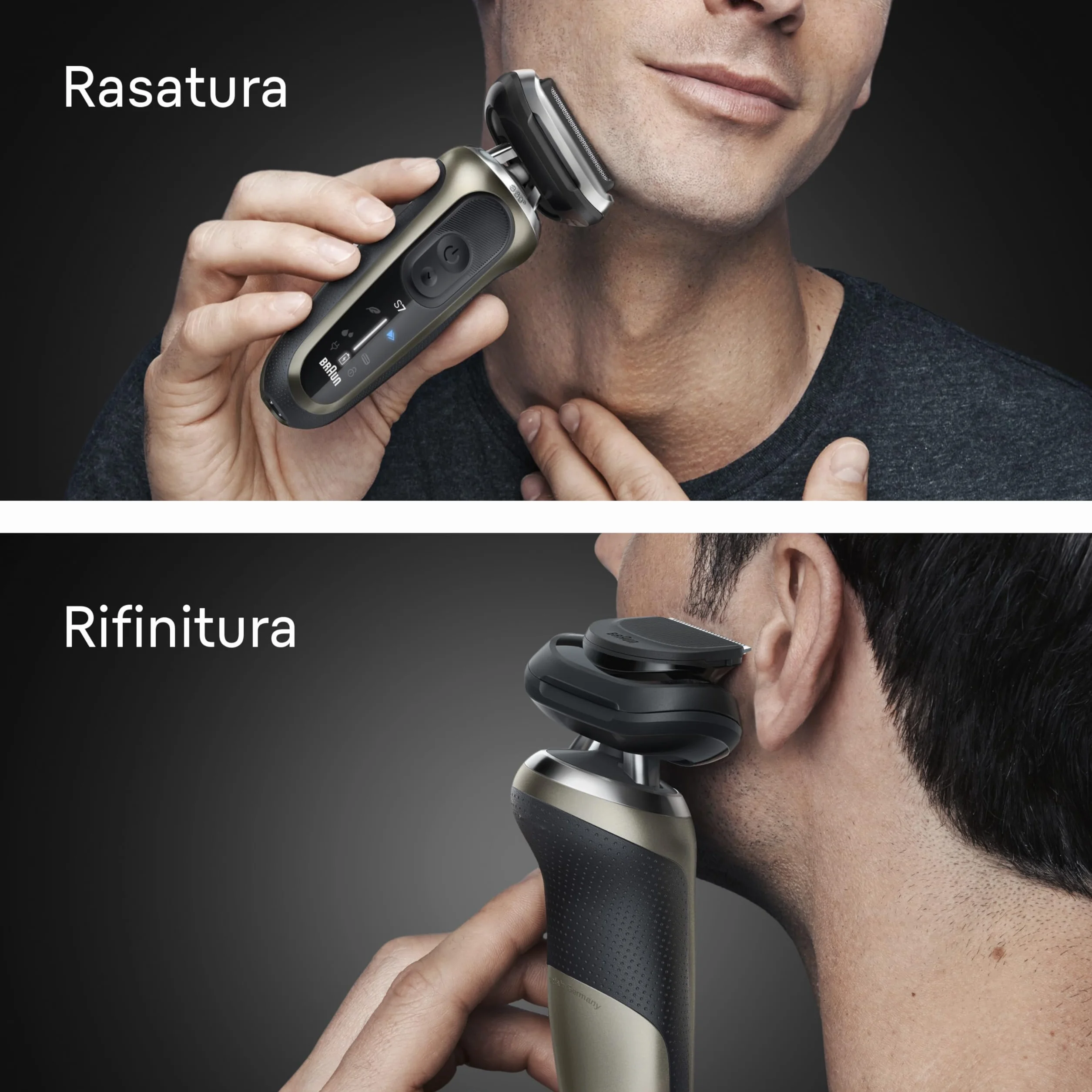 Braun Serie 7 Rasoio Elettrico Barba Wet&Dry 60 Min Smartcare 4in1 Impermeabile 72-C7200cc