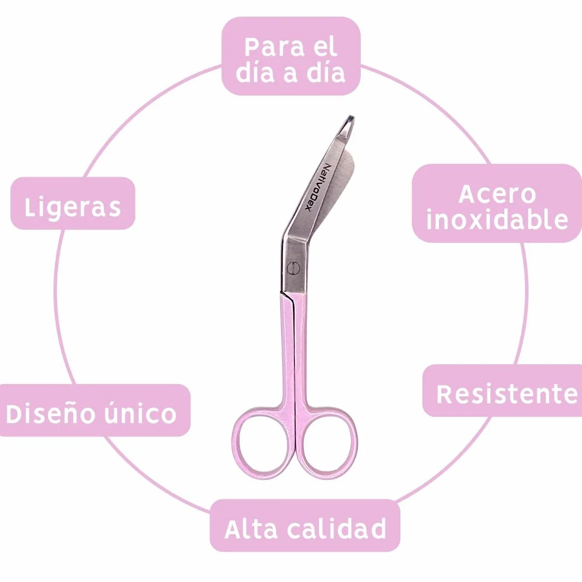 Forbici Infermiere - Accessori Infermiere Lavoro - Forbici da Pronto Soccorso (Lila)