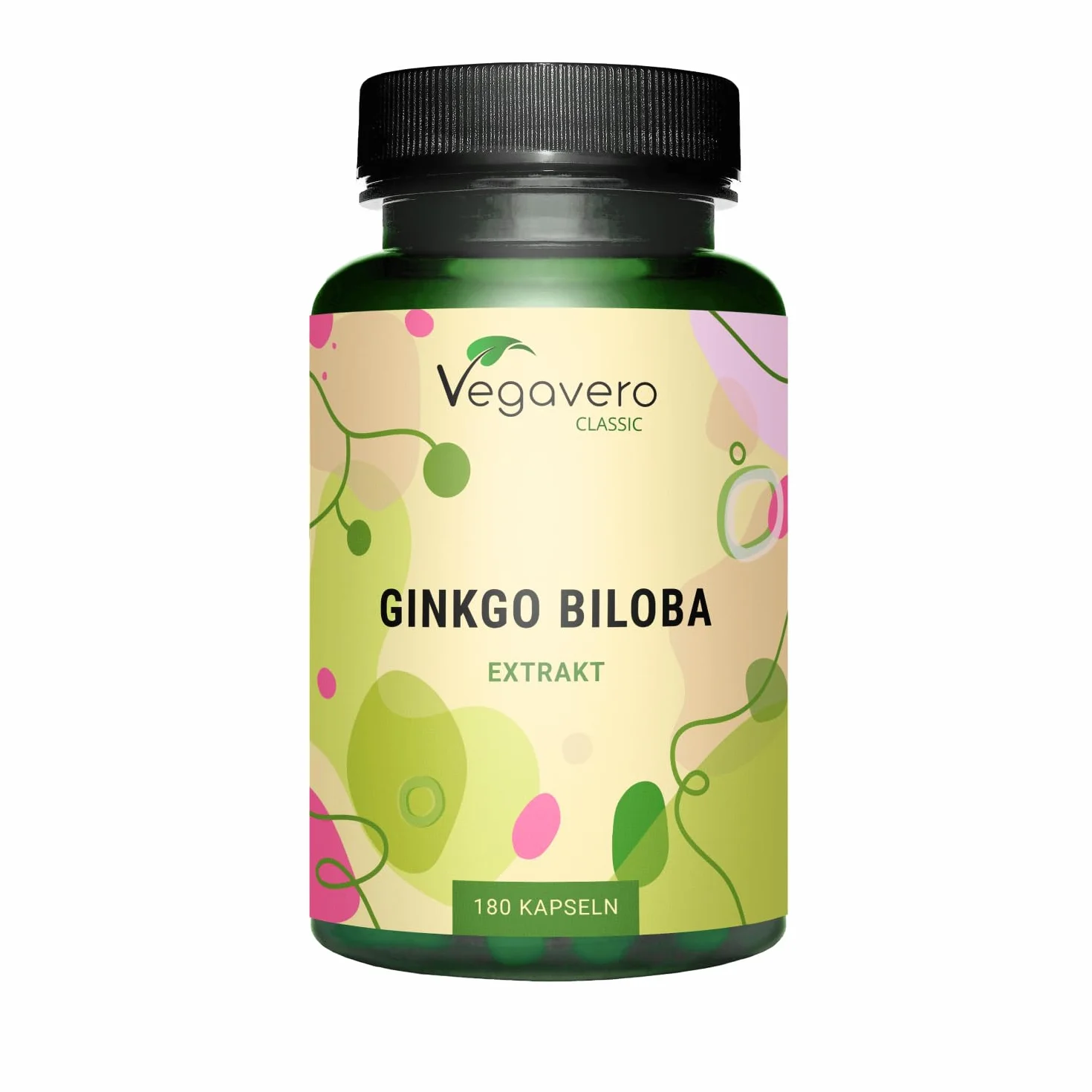 Vegavero® Ginkgo Biloba estratto 50:1 24% Glucosidi Flavonoidi 6% Terpenoidi 180 capsule Vegan