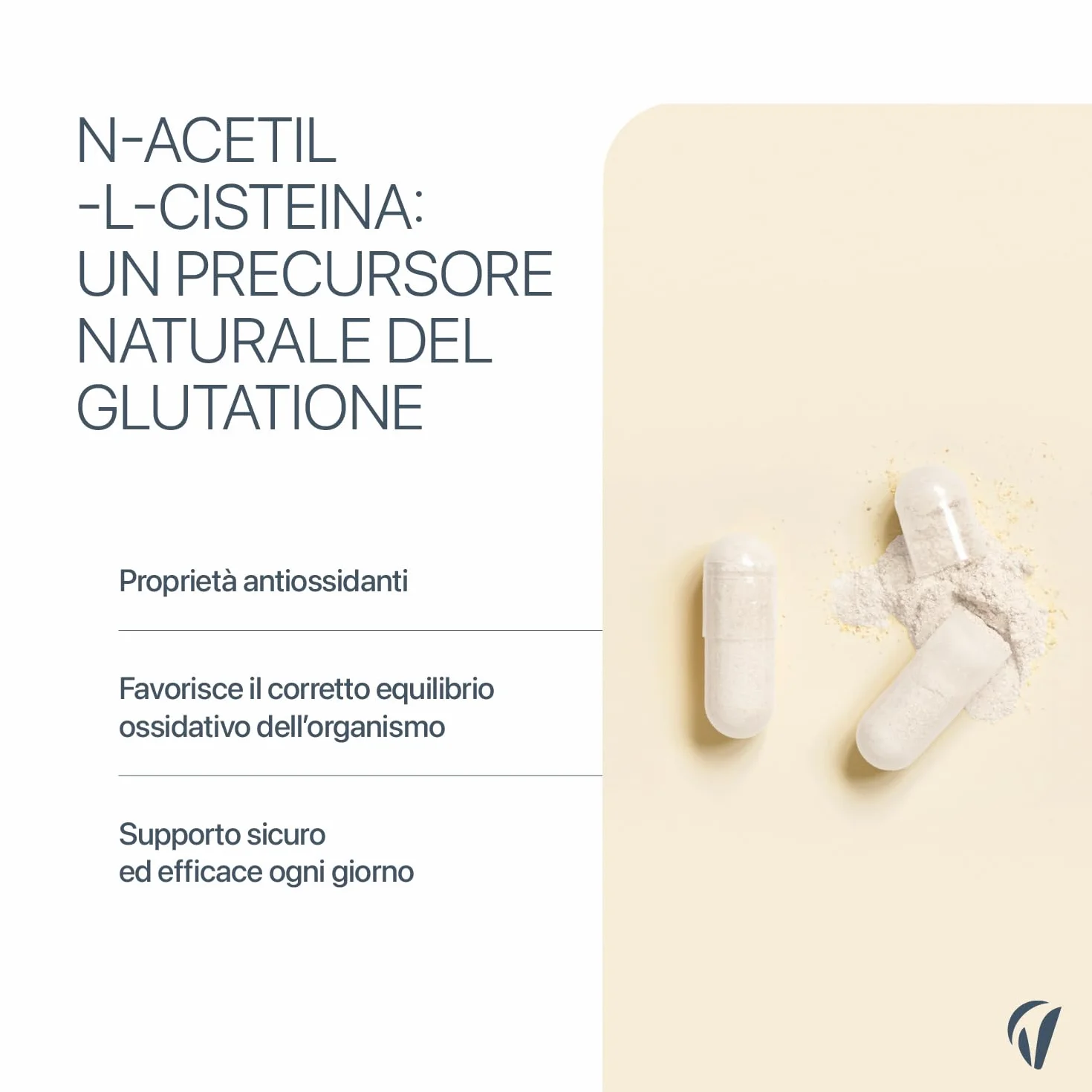 NAC N-acetil-L-cisteina 590 mg 120 capsule vegane Supporto glutatione antiossidante Vitavea
