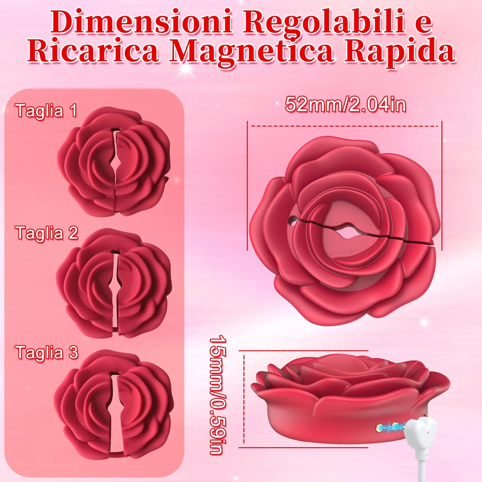 Pinze Capezzoli BDSM Sex Toys per Donna - Morsetti per Capezzoli Regolabili Stimolatore Capezzoli Femminile con 10 Modalità Forti, Vibratoreper Donna Professionale con Telecomando Sexytoysys Coppia