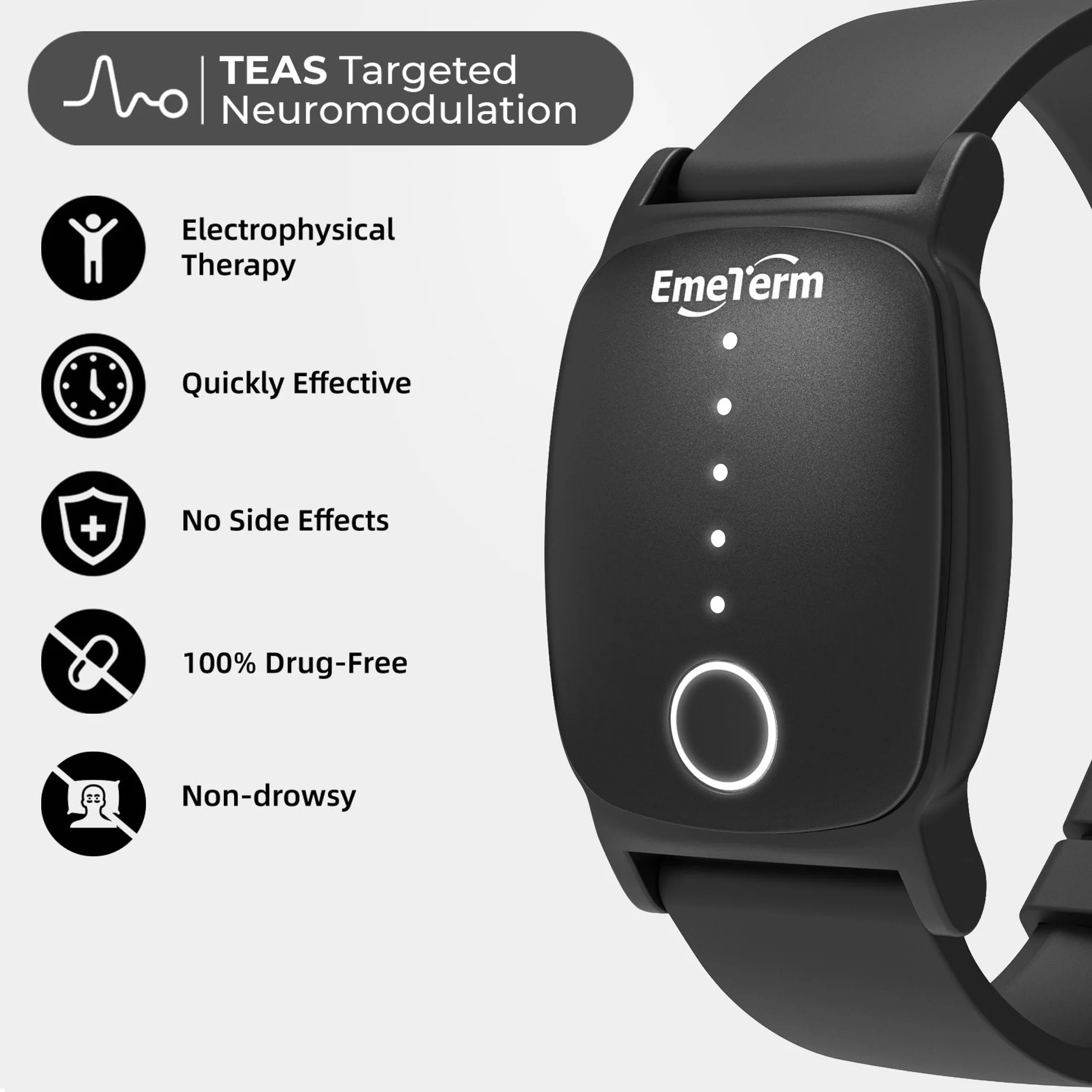 EmeTerm Explore Braccialetto anti-nausea Fit 4.7"-8" wrist