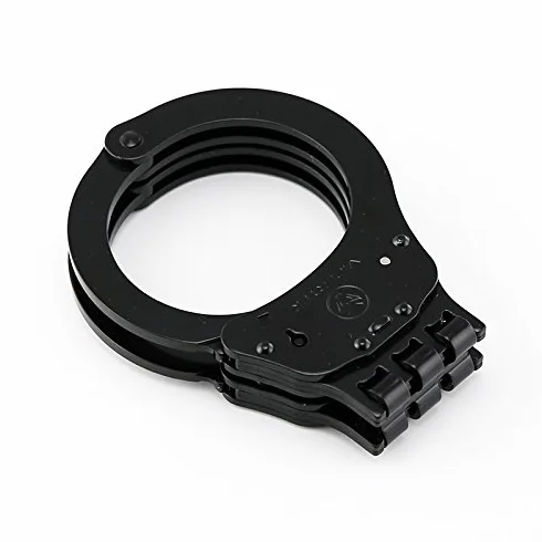 VIPERTEK Manette di alta qualità con lucchetto doppio incernierato in acciaio, edizione polizia, di grado professionale