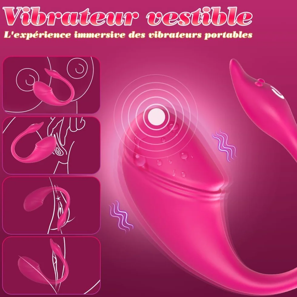 Vibratoreper Donna Professionale Wireless piccolo Ovetto Vibrante Donna Telecomando a Distanza APP Sex Toys, Vibrator Per Coppia 10 Modalità Vibratore Silenzioso, sexytoysys donna coppia Sex Toy