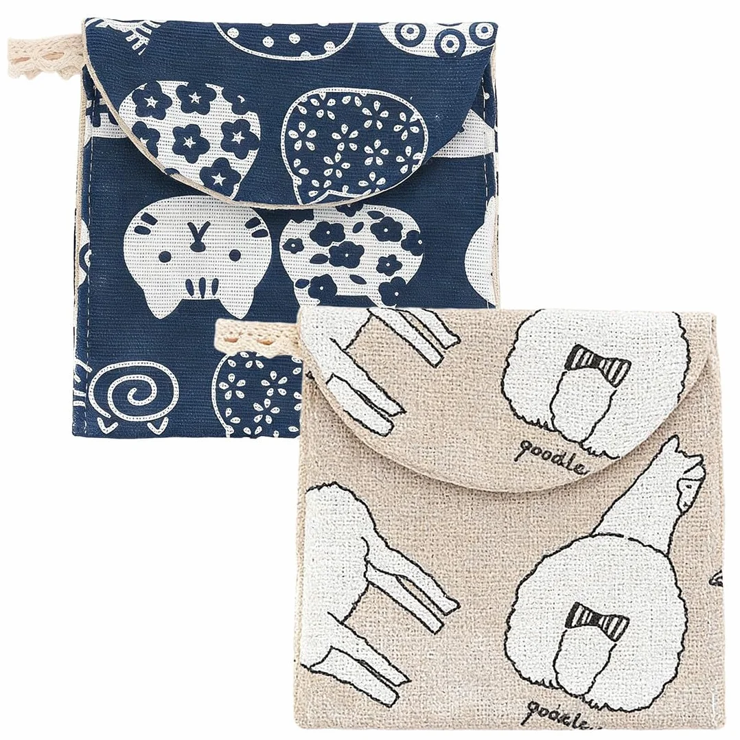 Porta Assorbenti da Borsa Impermeabile, Contenitori per Assorbenti Igienici, Bustina Portatutto Donna Mini Pochette