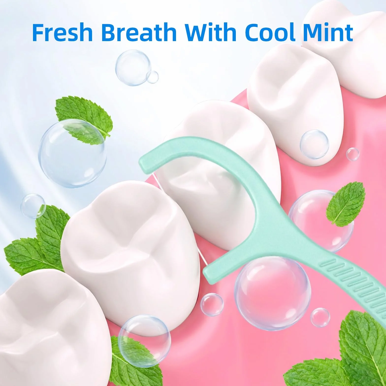 600 Pezzi Archetti Filo interdentale,Archetti Filo Interdentale Forcella Con Aroma di Menta, Bastoncini di Filo Interdentale, Stuzzicadenti per Pulizia Denti