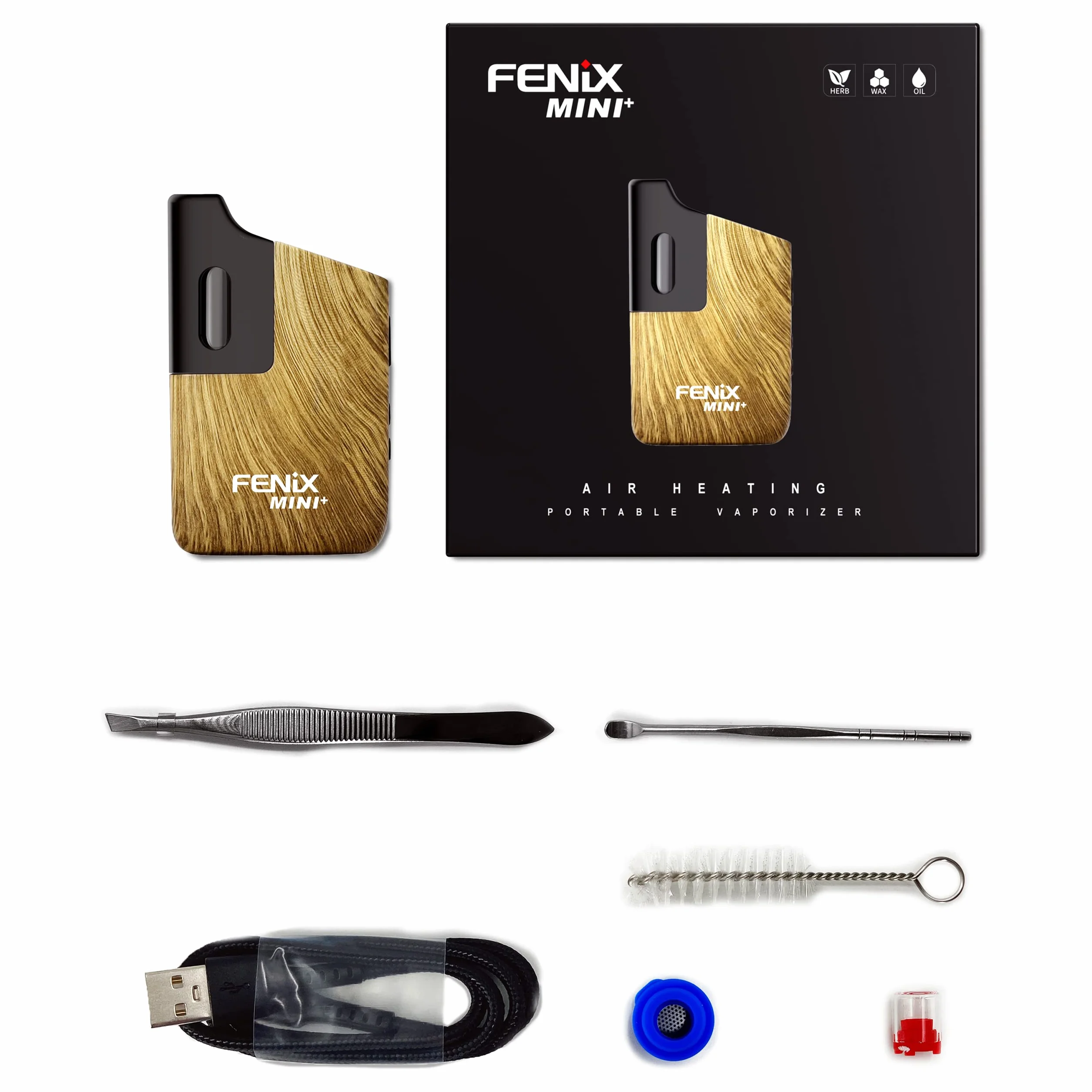 WOLKENKRAFT FENiX Mini Plus Vaporizzatore USB-C Convezione WOOD
