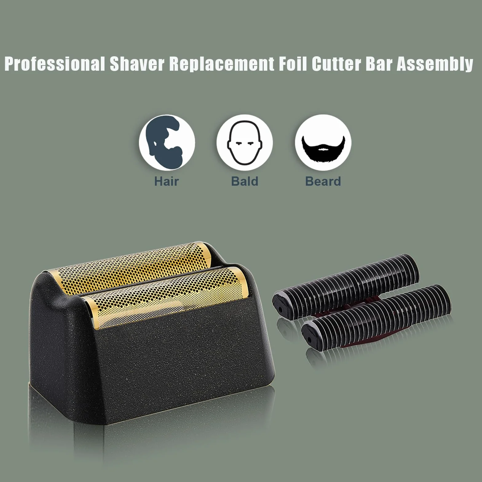 Wahl Shaver Foil 7031-100 7043-100 Super Close Shaving 2 lame di ricambio e barra di taglio professionali