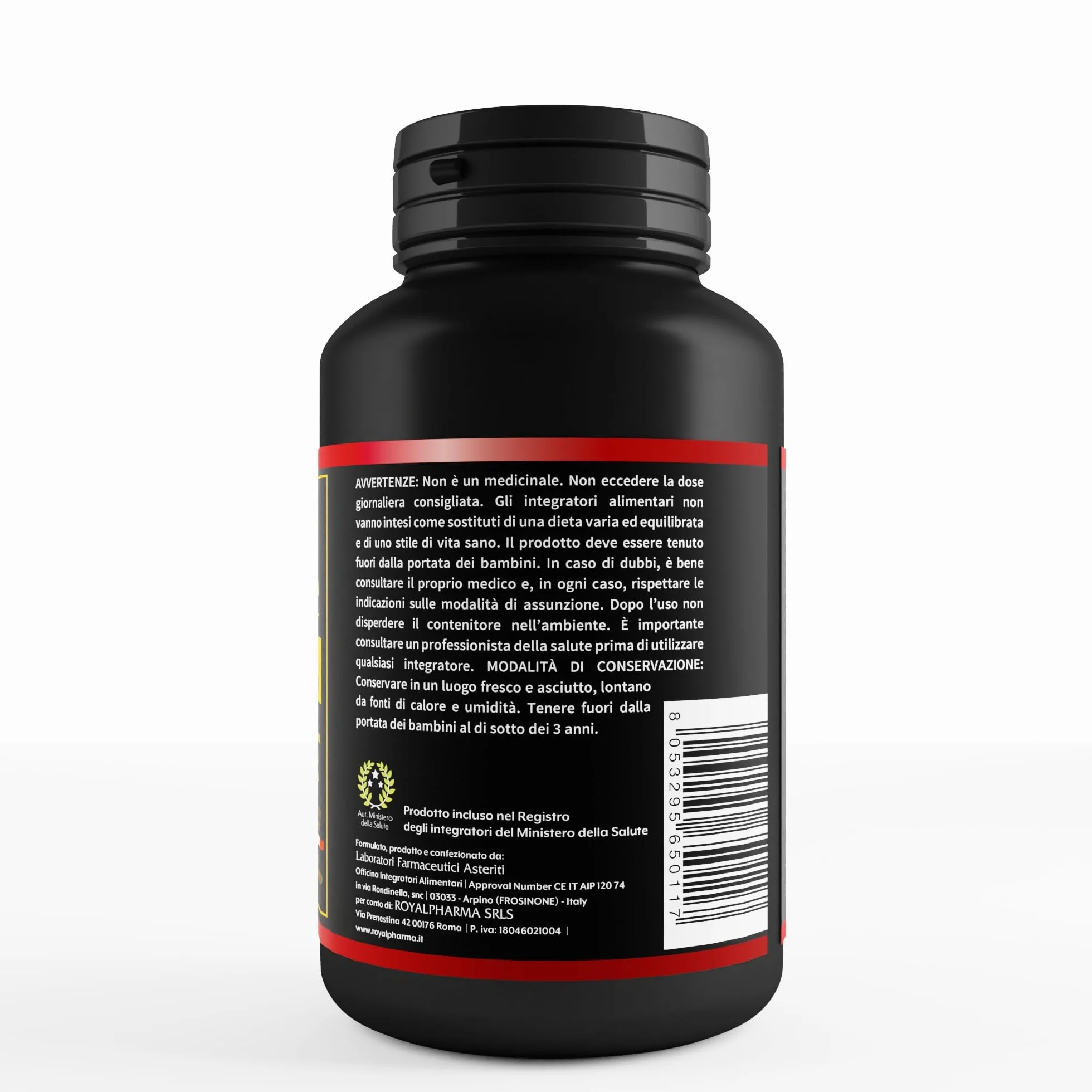 Royal Nutraceutici Integratore Prostata Uomo Tribulus Terrestris Maca Peruviana Vitamina C Zinco 120 Capsule