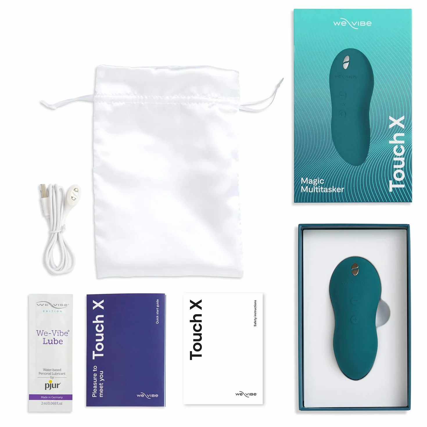 We-Vibe Touch X Mini Vibratore per Donna - Sex Toy Portatile Stimolazione Clitoride per Lei - Stimolatore clitorideo - Massaggiatore sessuale per coppie - Impermeabile - Giochi sesso per adulti