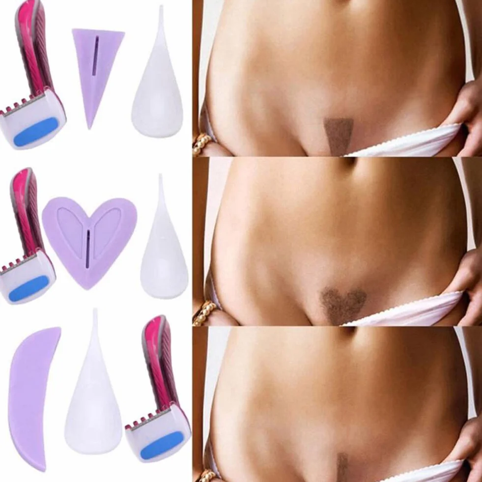 Stencil Rasatura a Forma di Cuore per Bikini Donna Sexy Femminile Strumento Modellatura