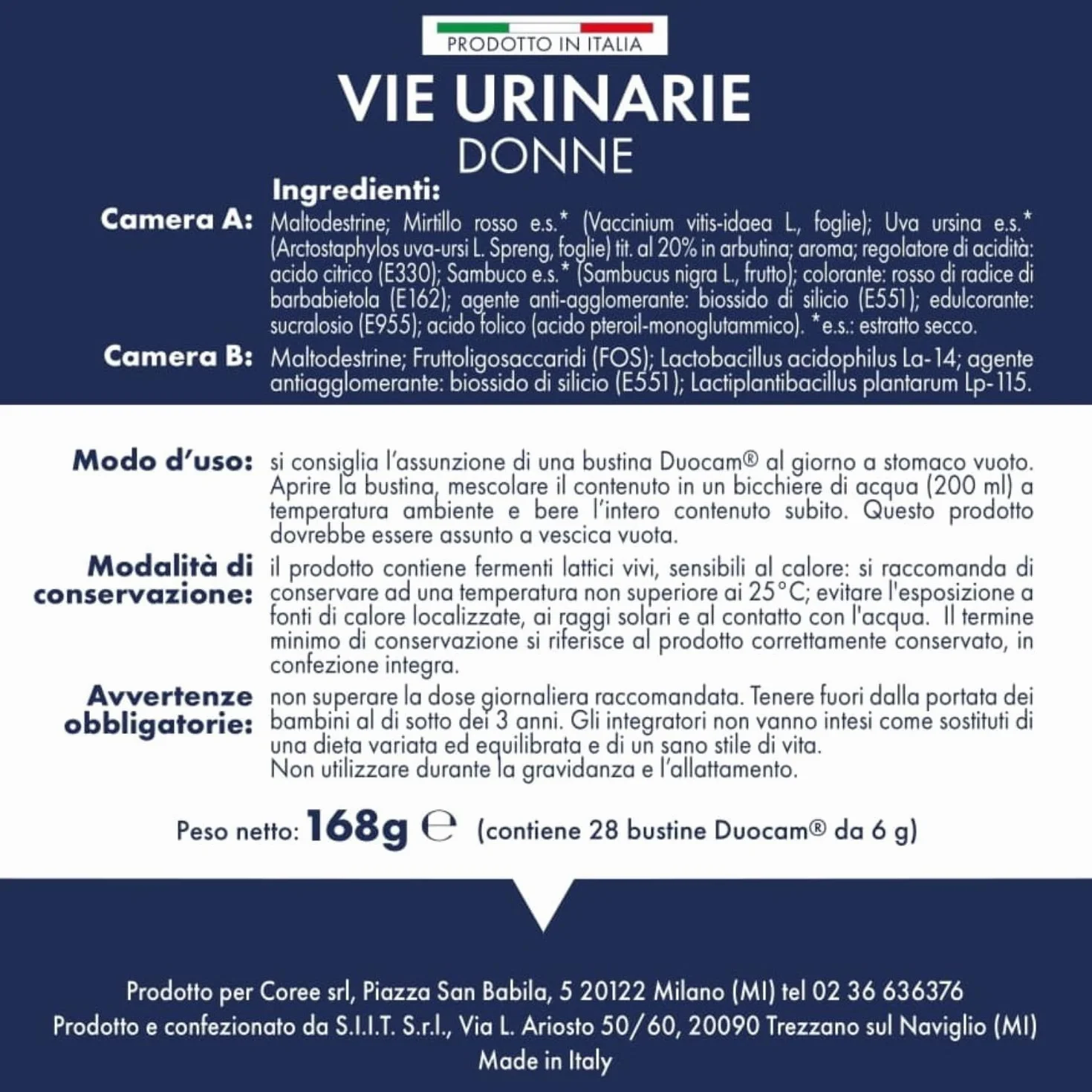 Dx&Vx Vie Urinarie Donne, Integratore per la Funzionalità delle Vie Urinarie, con Fermenti Lattici Vivi, Mirtillo Rosso, Uva Ursina e Acido Folico, Made in Italy, 28 Bustine