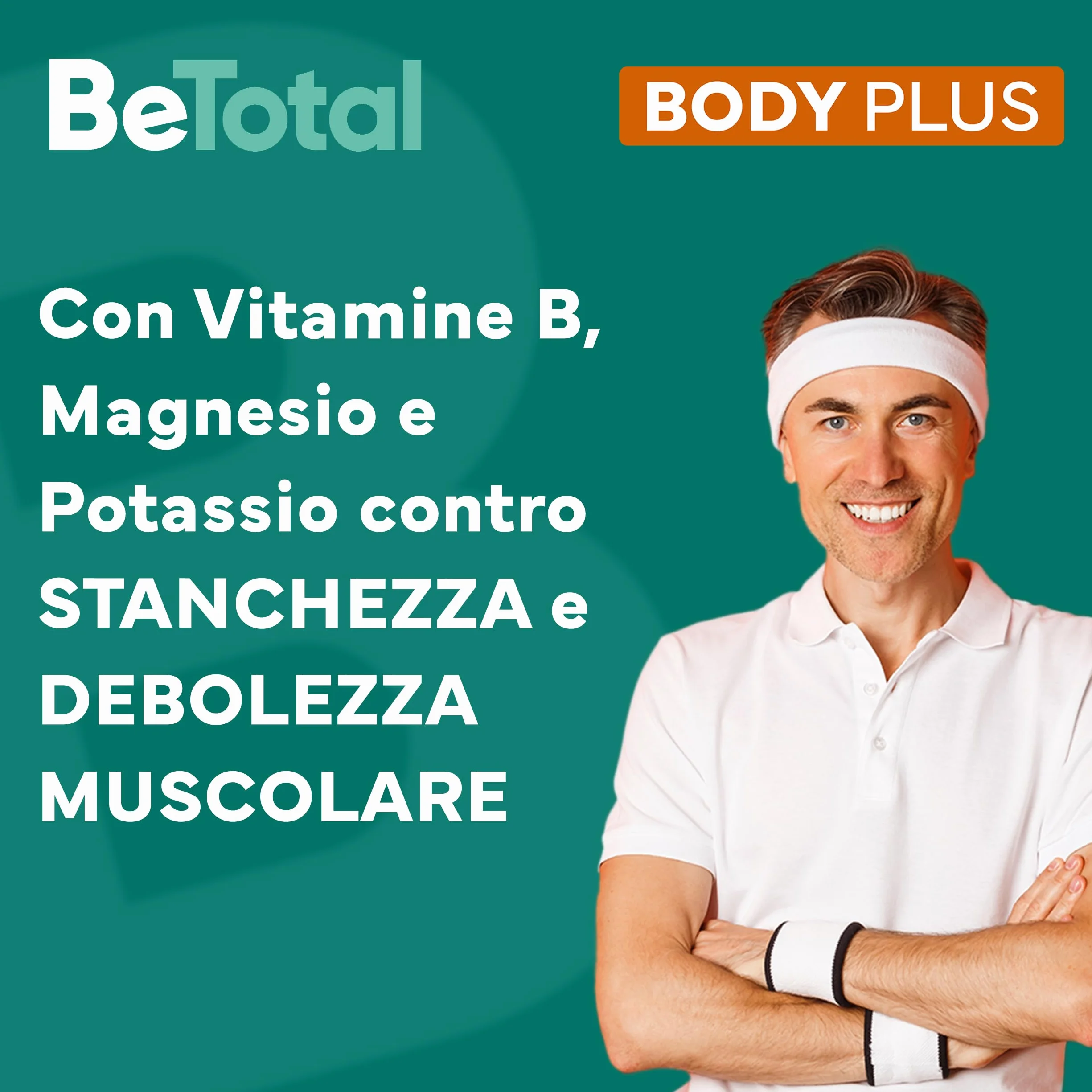 Be-Total Body Plus Integratore Alimentare Vitamine B Magnesio Potassio 20 Bustine
