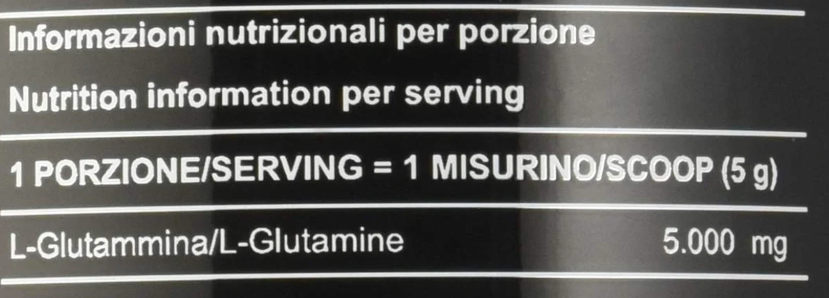 EUROSUP - Glutammina in Polvere GLUTA PW 100% Vegan, Integratore KYOWA QUALITY per Massima Qualità e Purezza, Glutamine Powder Recupero e Sintesi Proteica - Integratori Post Workout Gusto Neutro, 600g