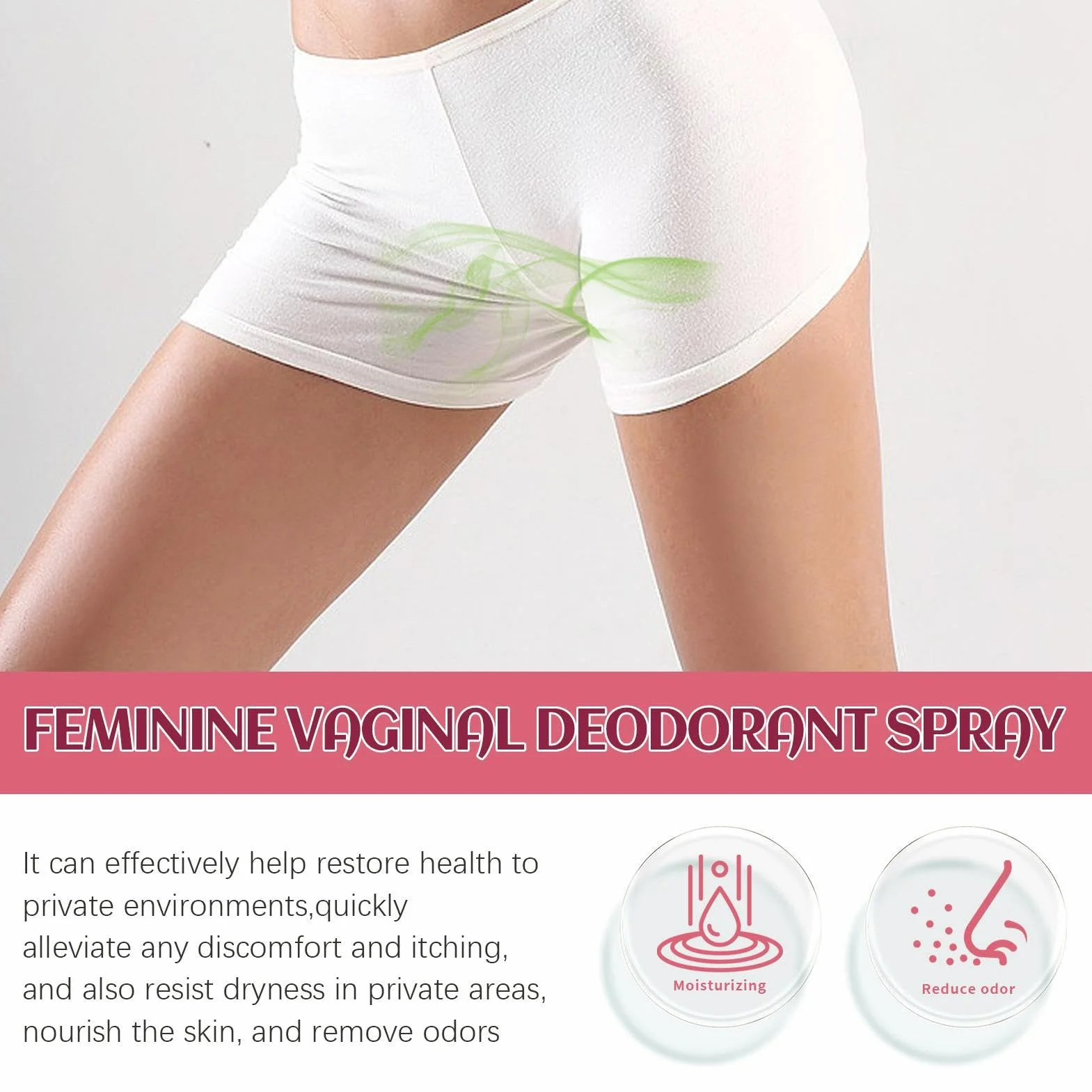 Deodorante Spray Donna per Igiene Intima - Set di 3 Deodoranti per Parti Intime Femminili