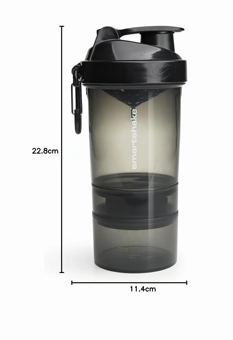 SmartShake Original2Go, Gunsmoke Black - 600 ml.