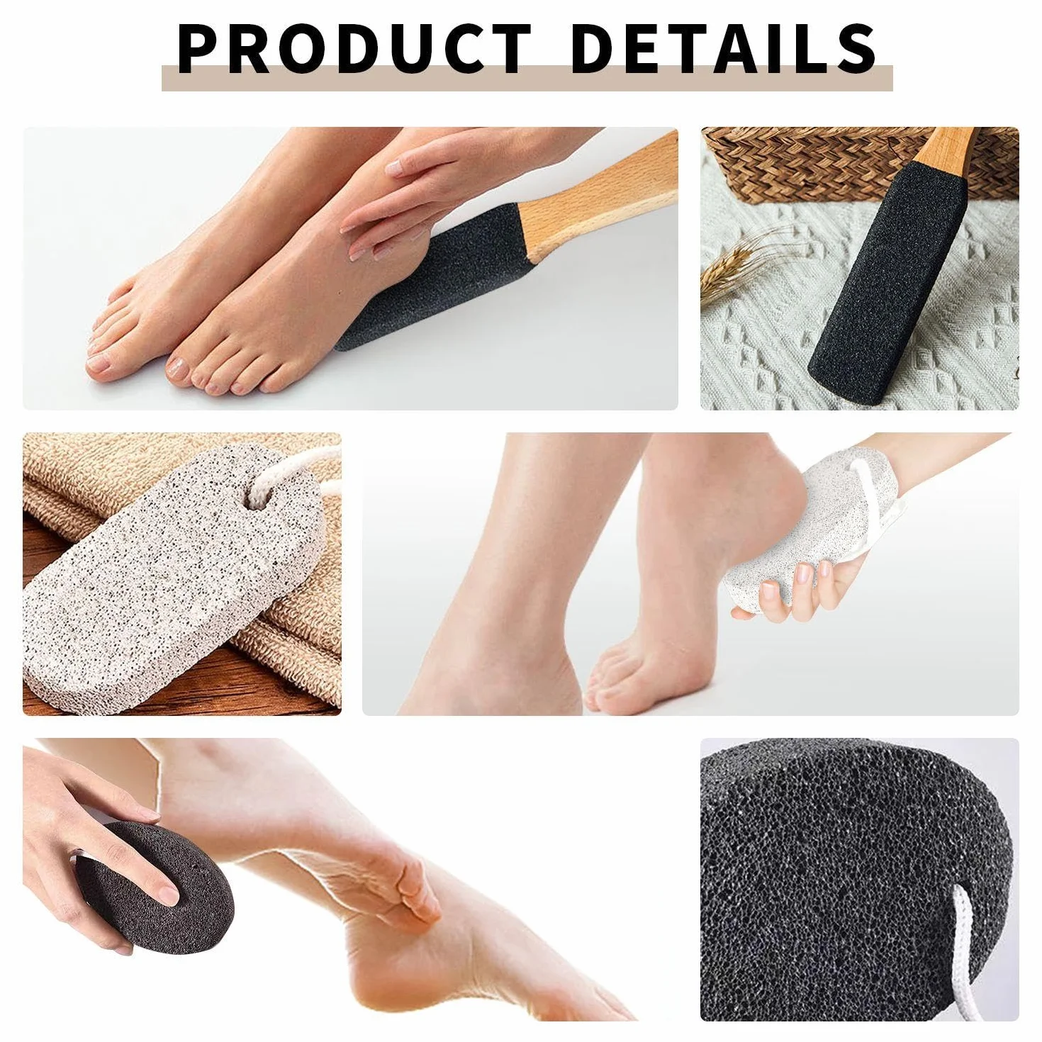 Levigapiedi in 3 Pezzi, Strumenti per Pedicure, Cura dei Piedi