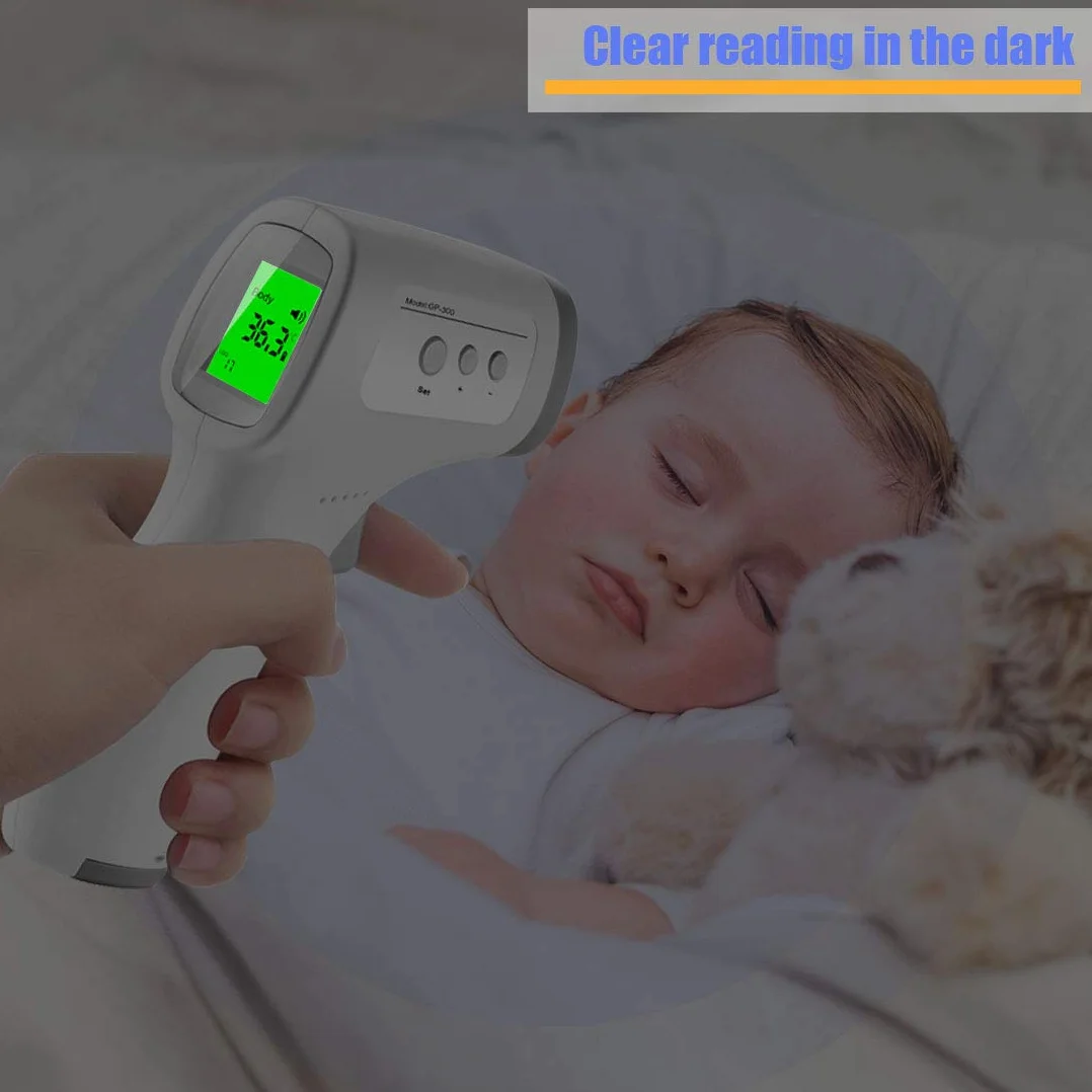 Termoscanner Infrarossi Display LCD Certificazione CE Conversione ℃ e ℉ Neonati Bambini Adulti