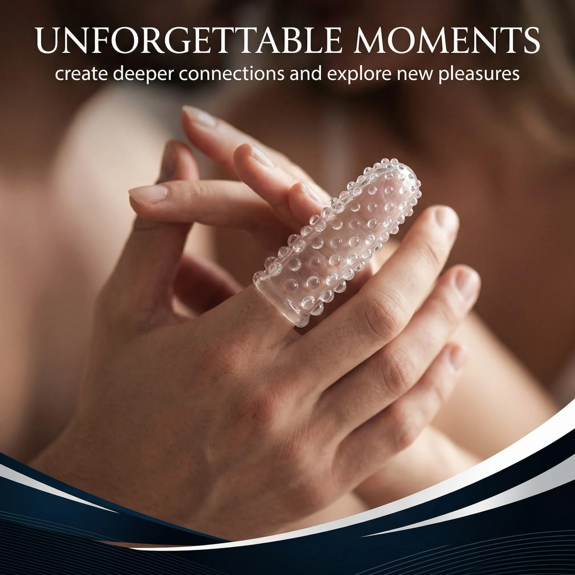 4 Pezzi Proteggi Dita Erotici, Manicotti per Massaggio Alle Dita Punto G, Finger Stimolatore per Clitoride Facili da Trasportare Sex Toys per Coppie(Trasparente)