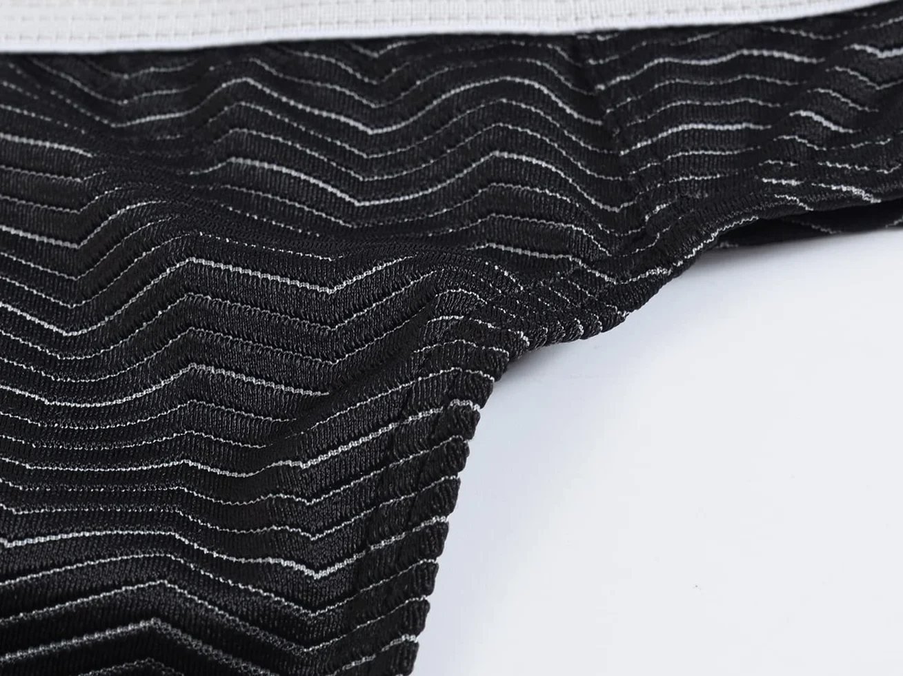 Tanga da uomo con perizoma, sacco grande, bianco, nero