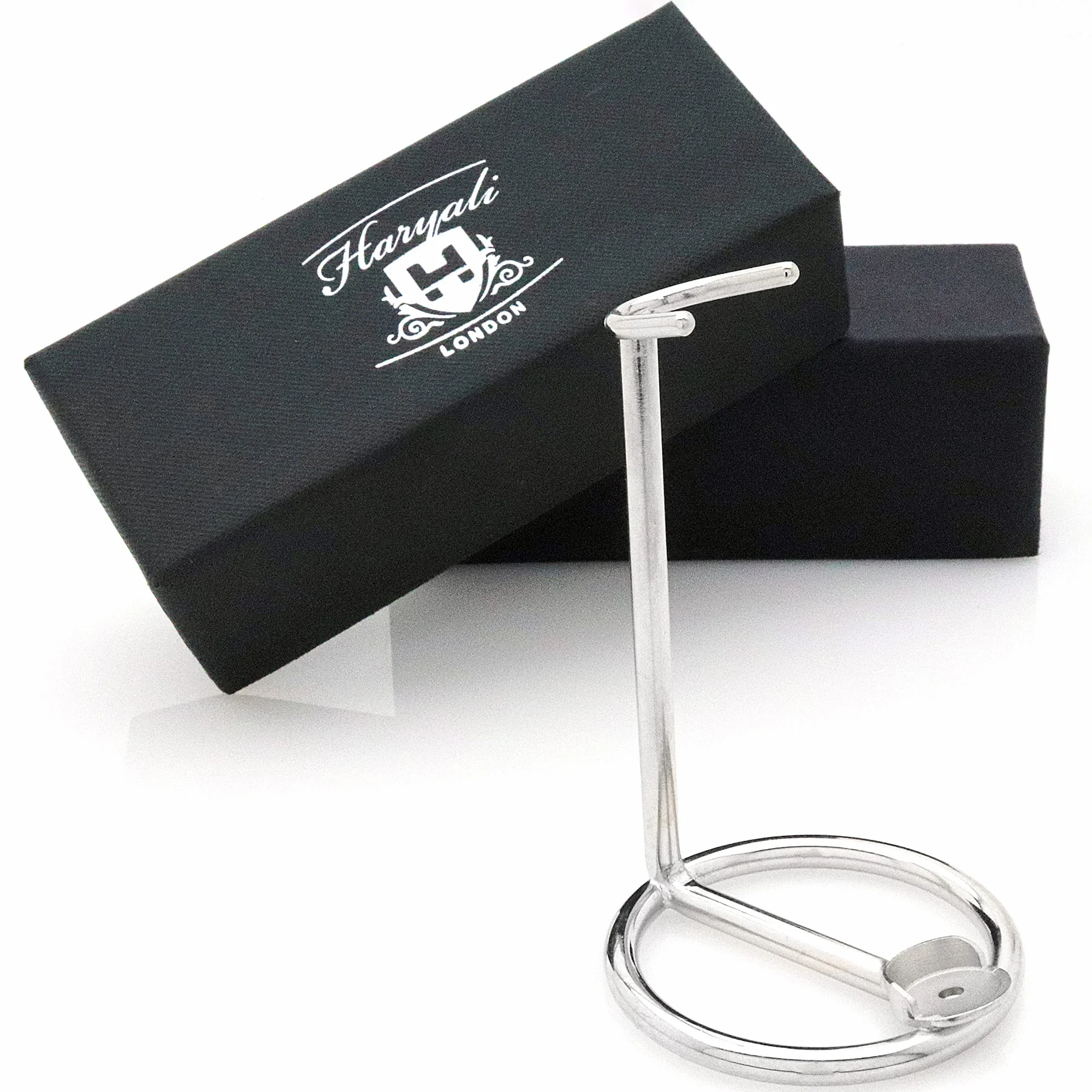 Supporto per rasatura da uomo, realizzato in acciaio INOX (finitura cromata) per tutti i tipi