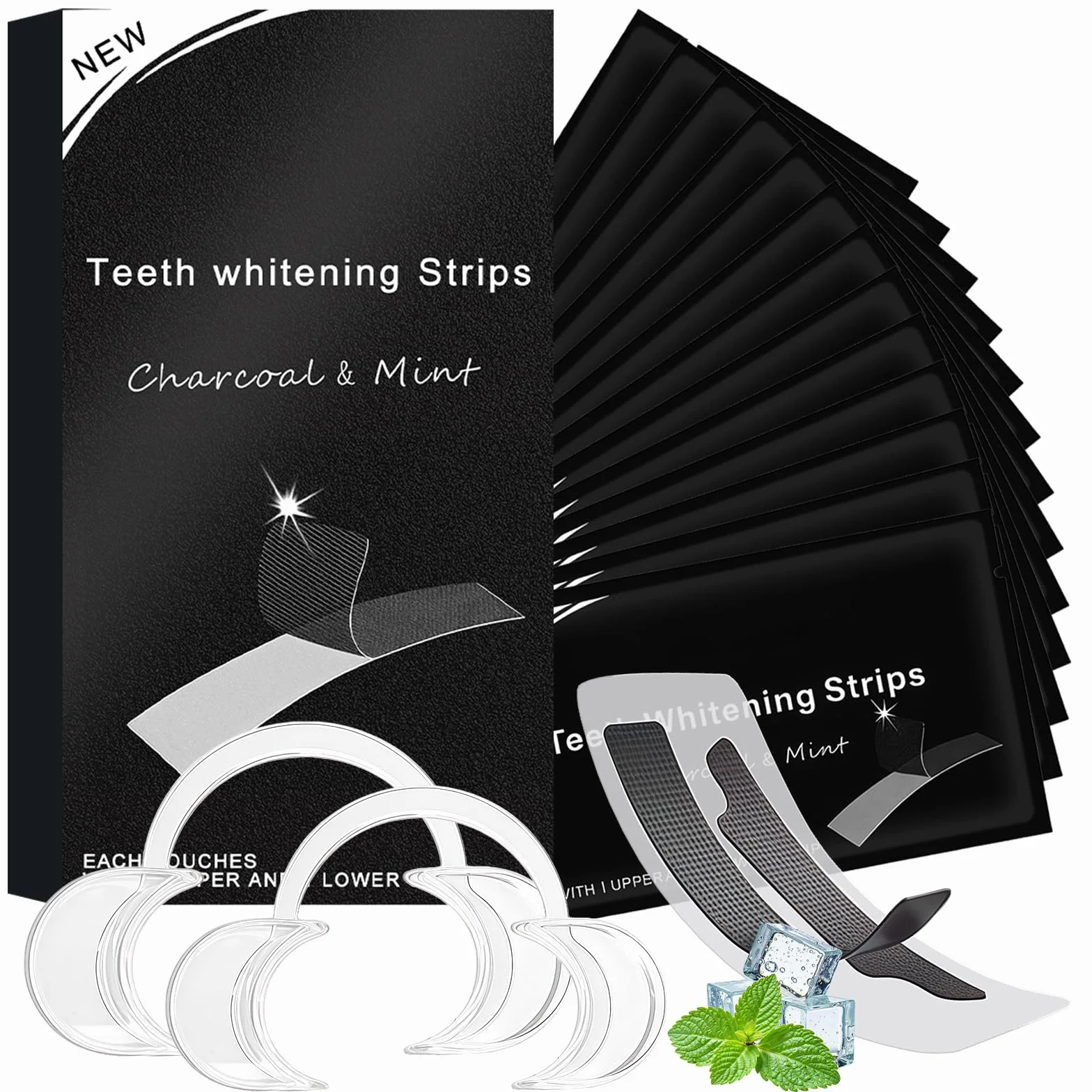 Kit Sbiancamento Dentale 28 Strisce Sbiancanti Denti Rapid White con Strumento