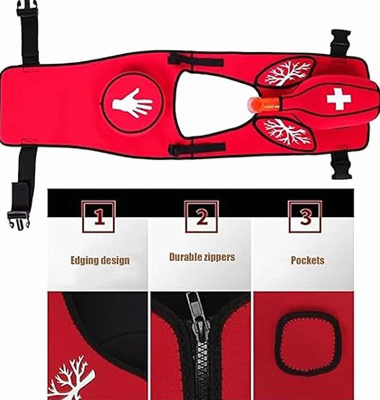 Gilet Anti-Soffocamento per Addestramento Ostruzione Vie Aeree con Dispositivo Soccorso Schiaffo Schiena Manovra Heimlich