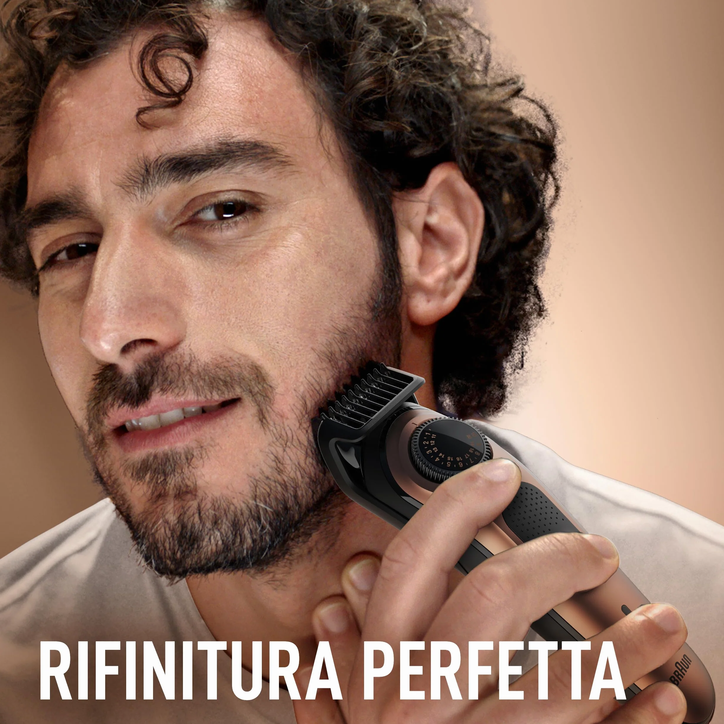 King C. Gillette Regolabarba Uomo Pro, Rasoio Elettrico Barba, 40 Impostazioni Lunghezza, Lame Metallo, Testina Precisione, 2 Pettini Lavabili