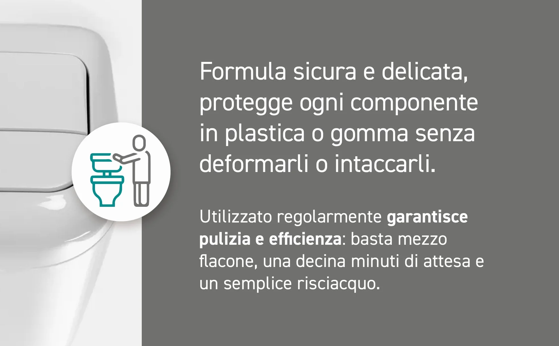 Disincrostante Anticalcare CalcOut per Cassetta WC, Effetto Rapido, Sicuro per Plastiche e Gomme, 1L