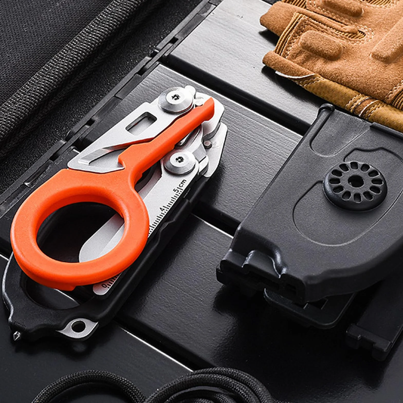 Forbici da Trauma Multitool 6 Funzioni Acciaio Inox Pieghevole per Emergenza Soccorso