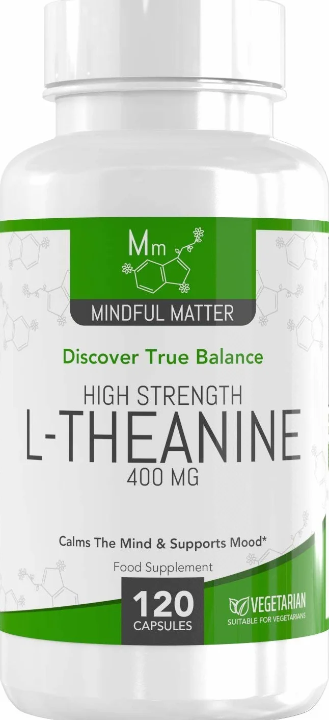 MM Teanina | 400mg di L Theanine per Dose | L Teanina Integratore ad Alta Potenza - 120 Capsule di L-Theanine da Tè Verde - | Non-OGM, Senza Glutine e Allergeni | Prodotto nel Regno Unito
