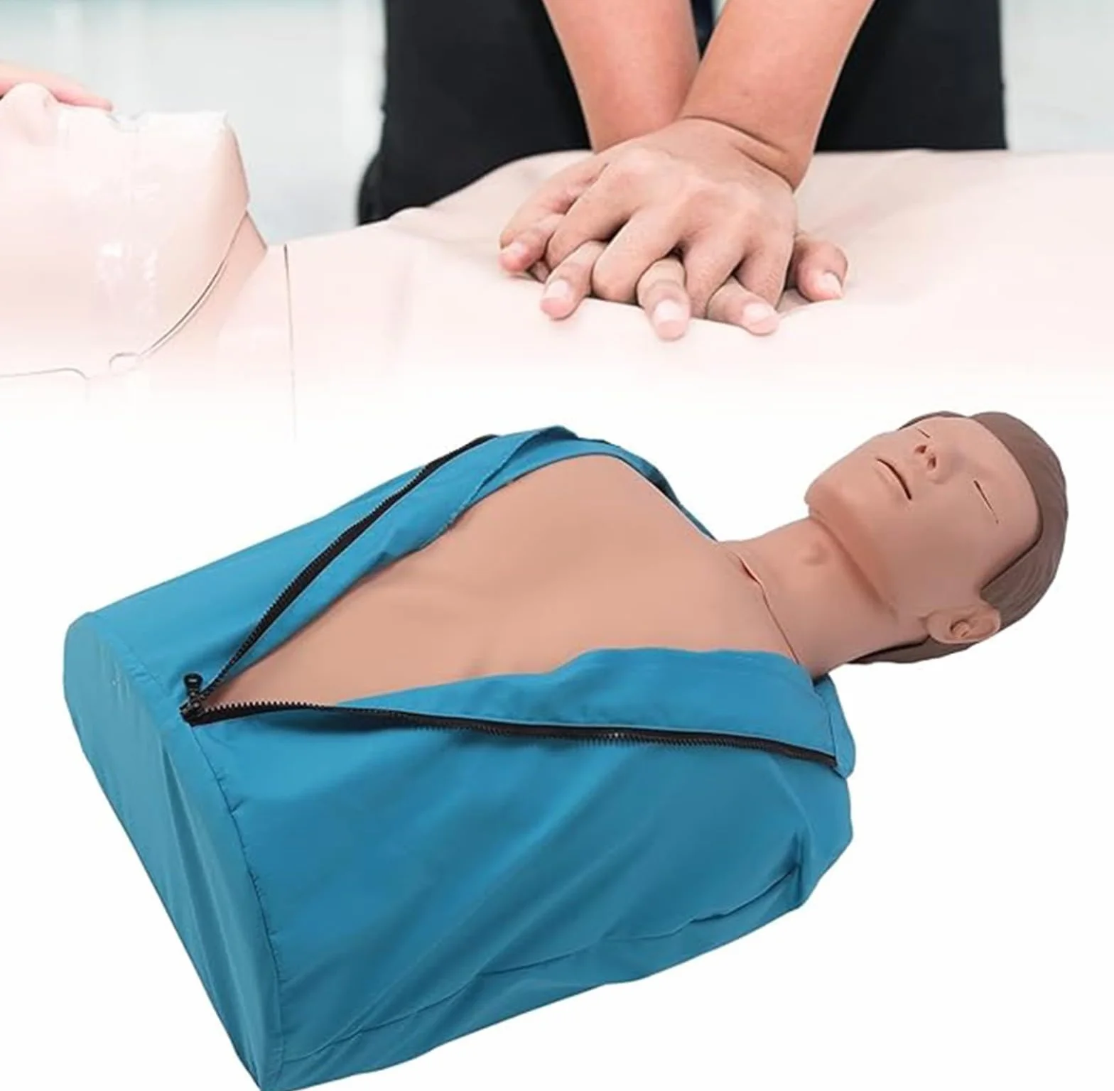Manichino per RCP per adulti, addestramento rianimazione cardiopolmonare, corpo in gomma, modello umano ventilazione artificiale