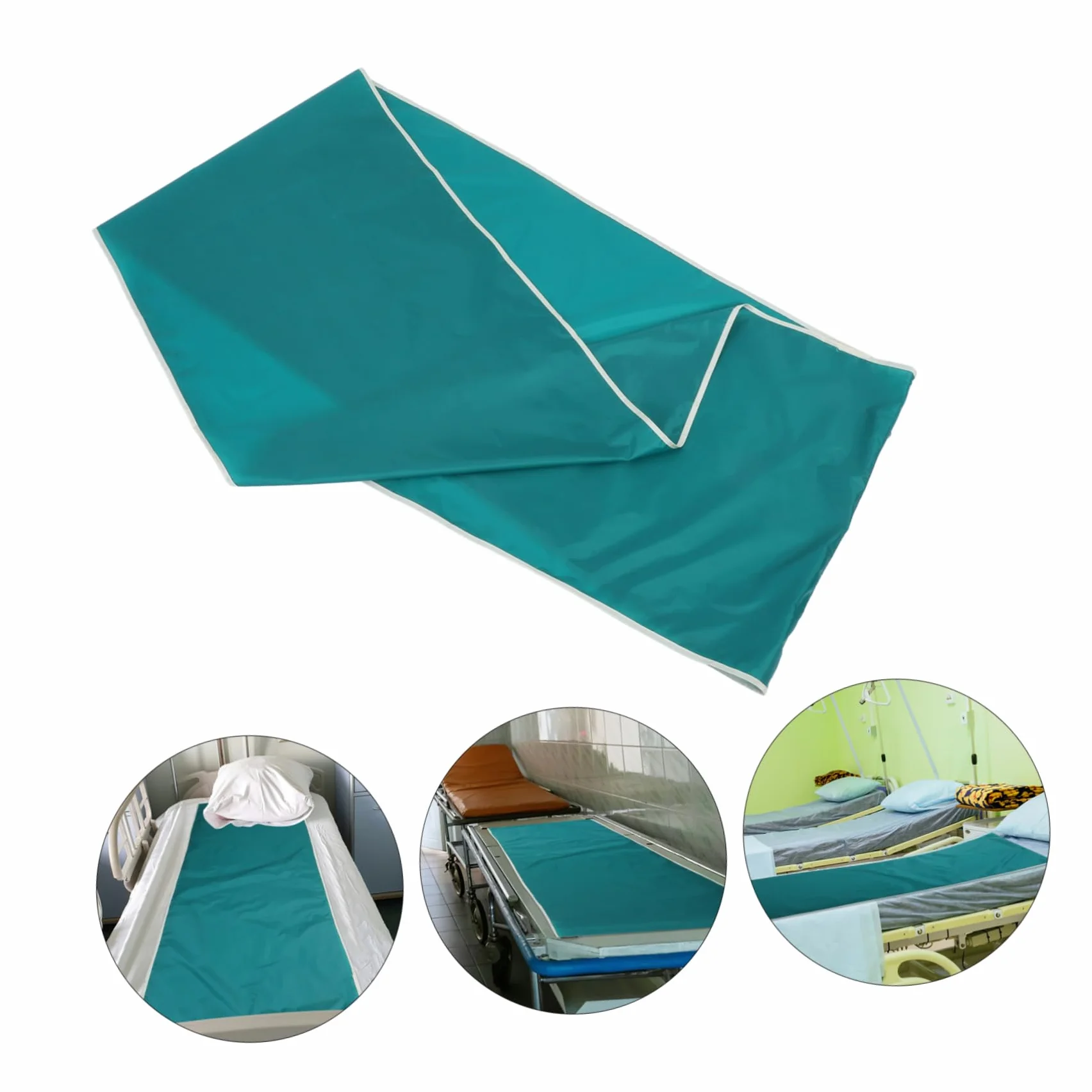 Yardenfun Telo Facilita Ribaltamento e Spostamento nel Letto 180x75 cm Verde Poliestere Scorrevole per Pazienti Allettati