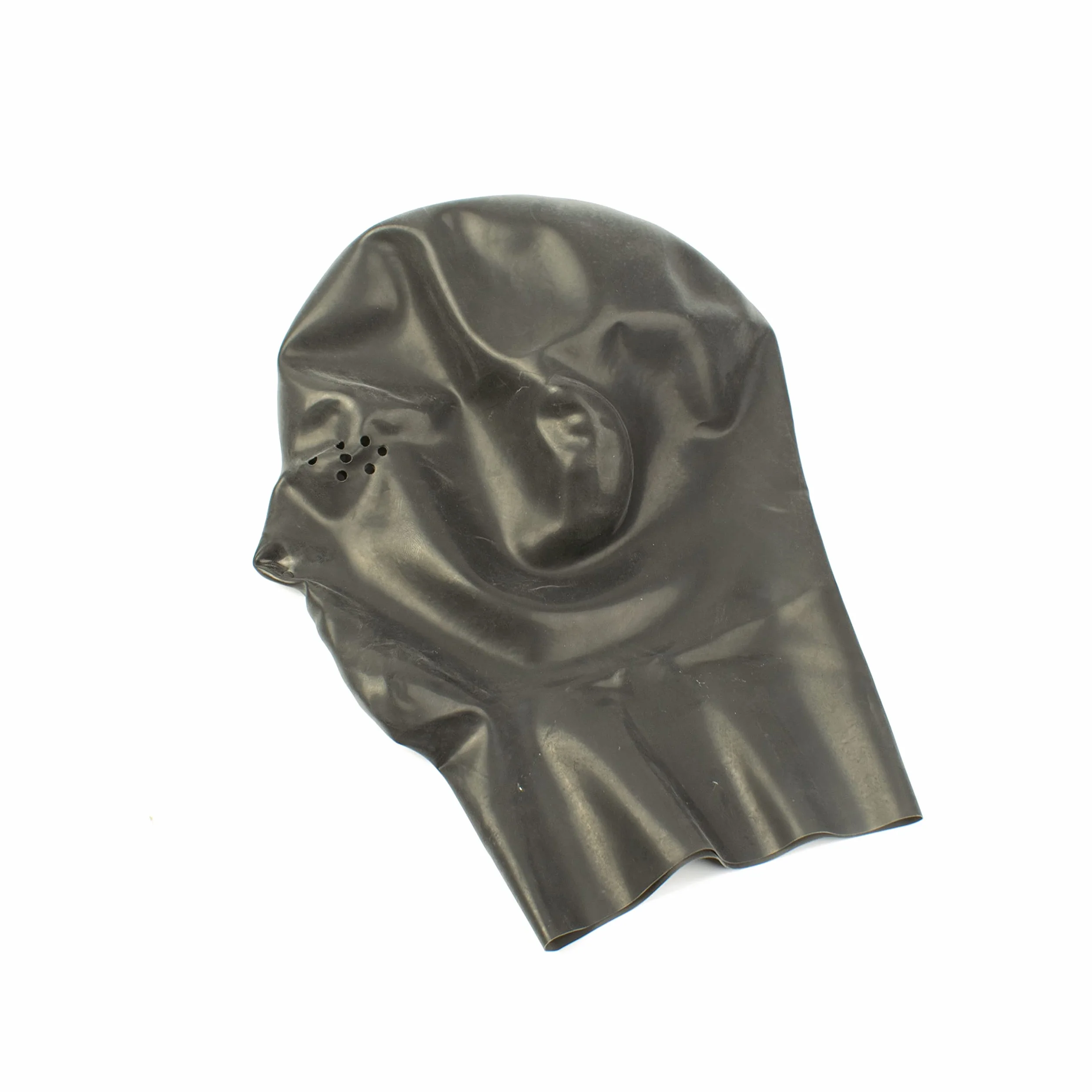 Rubberfashion Maschera in lattice anatomica per uomo con aperture per occhi e naso