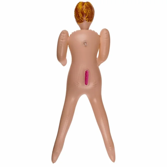Bambola gonfiabile mini per feste, addio al celibato, 66 cm, 3 motivi assortiti, rosa, con confezione regalo