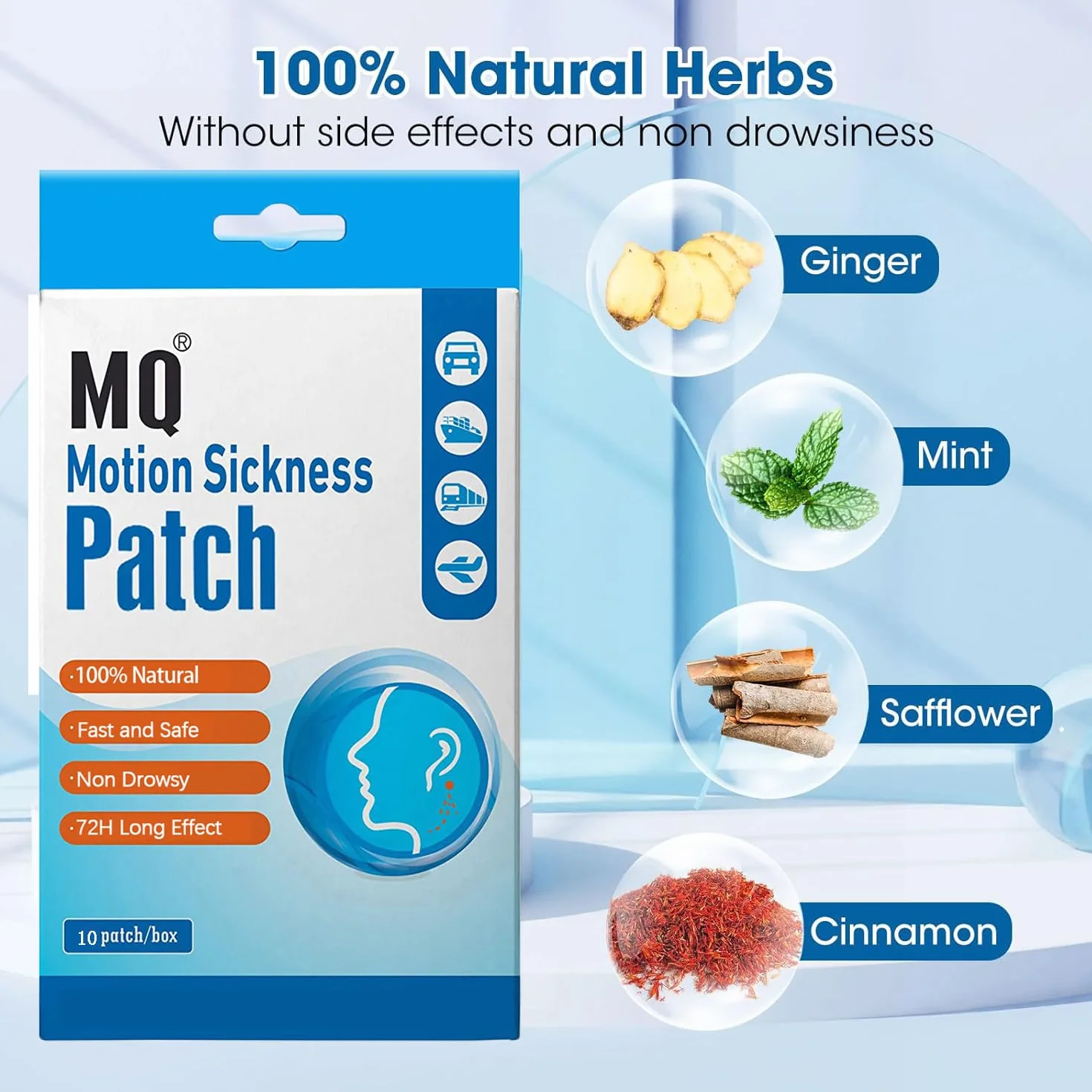 Motion Sickness Patch 10 Count