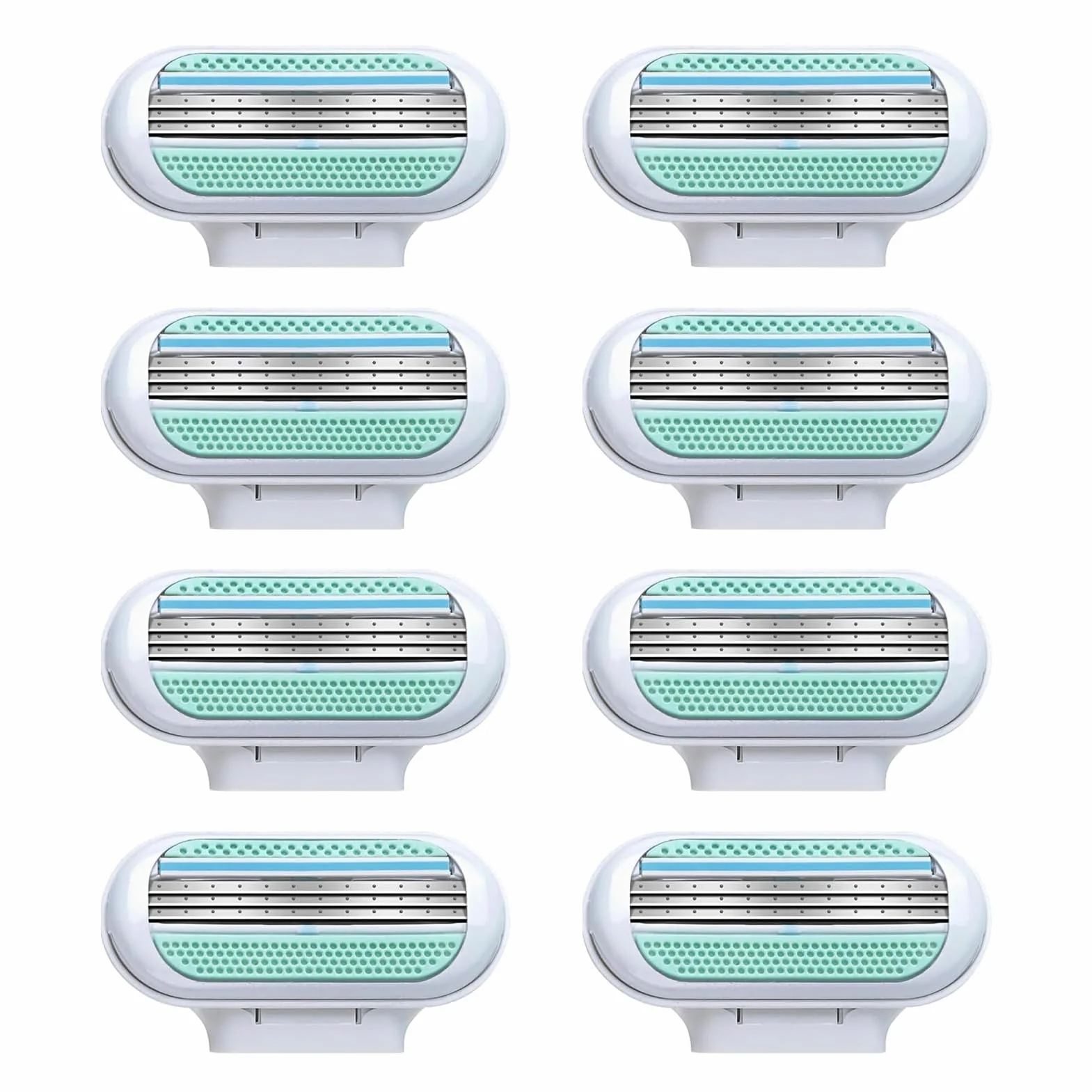 8 Lamette di Ricambio Premium per Rasoio da Donna, Venus Lamette Donnai a 3 Strati con Striscia Idratante Skin Cushion, Compatibili con Venus Extra Smooth, per una Rasatura Profonda e Duratura