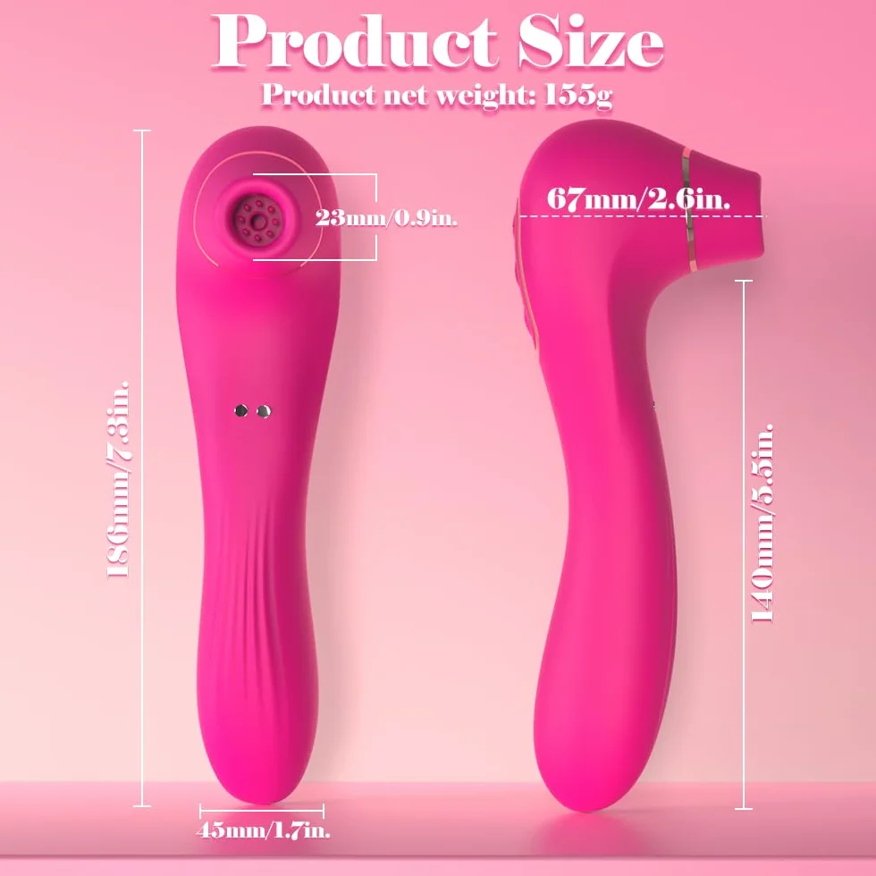 BLBK Vibratoreper Donna Professionale Clitoride,Succhia clotoride per donna vibratore clitoride sex toy sexytoysys donna coppia vibratoriper donne wireless stimolatore clitoride
