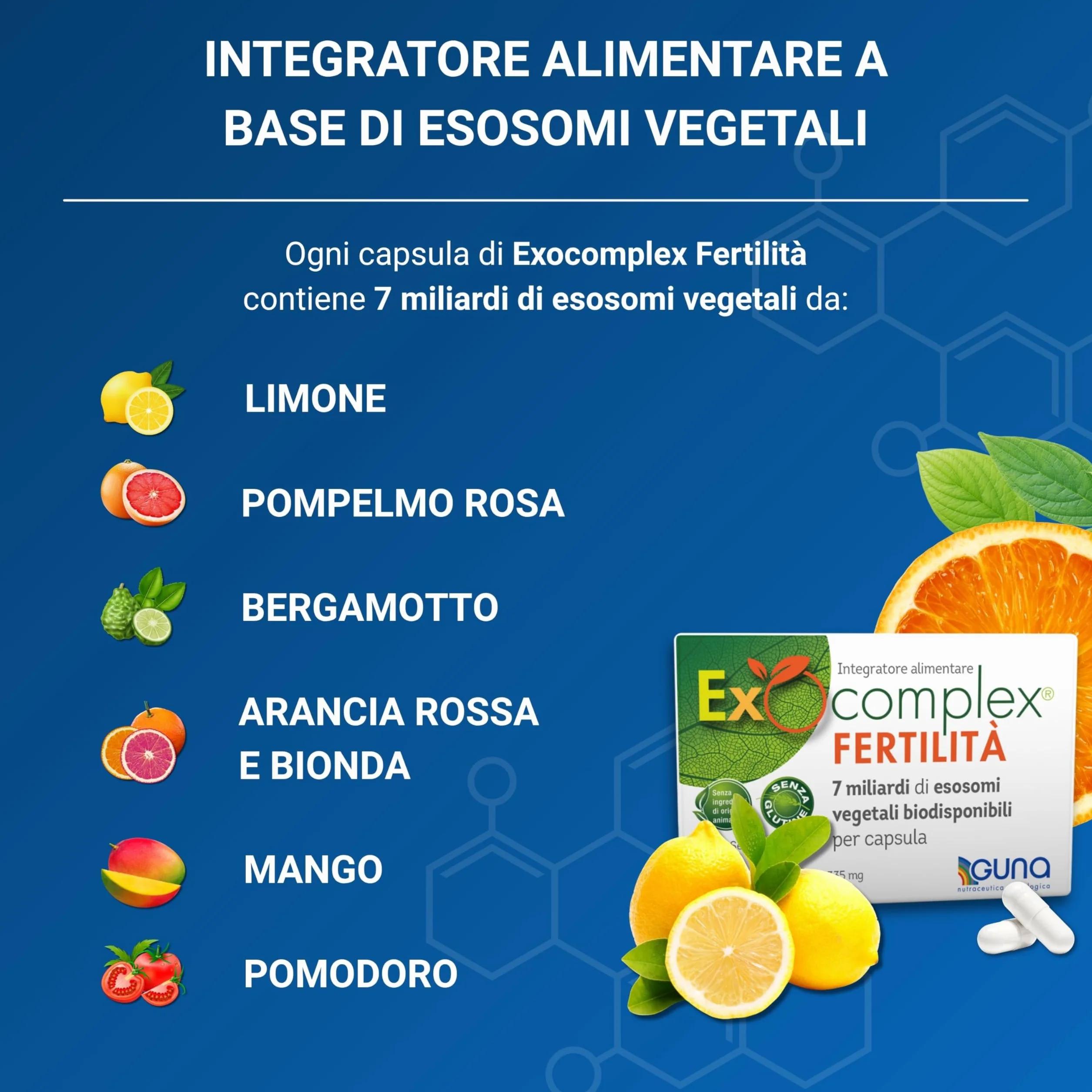 GUNA Exocomplex Fertilità 30 Capsule Integratore Alimentare
