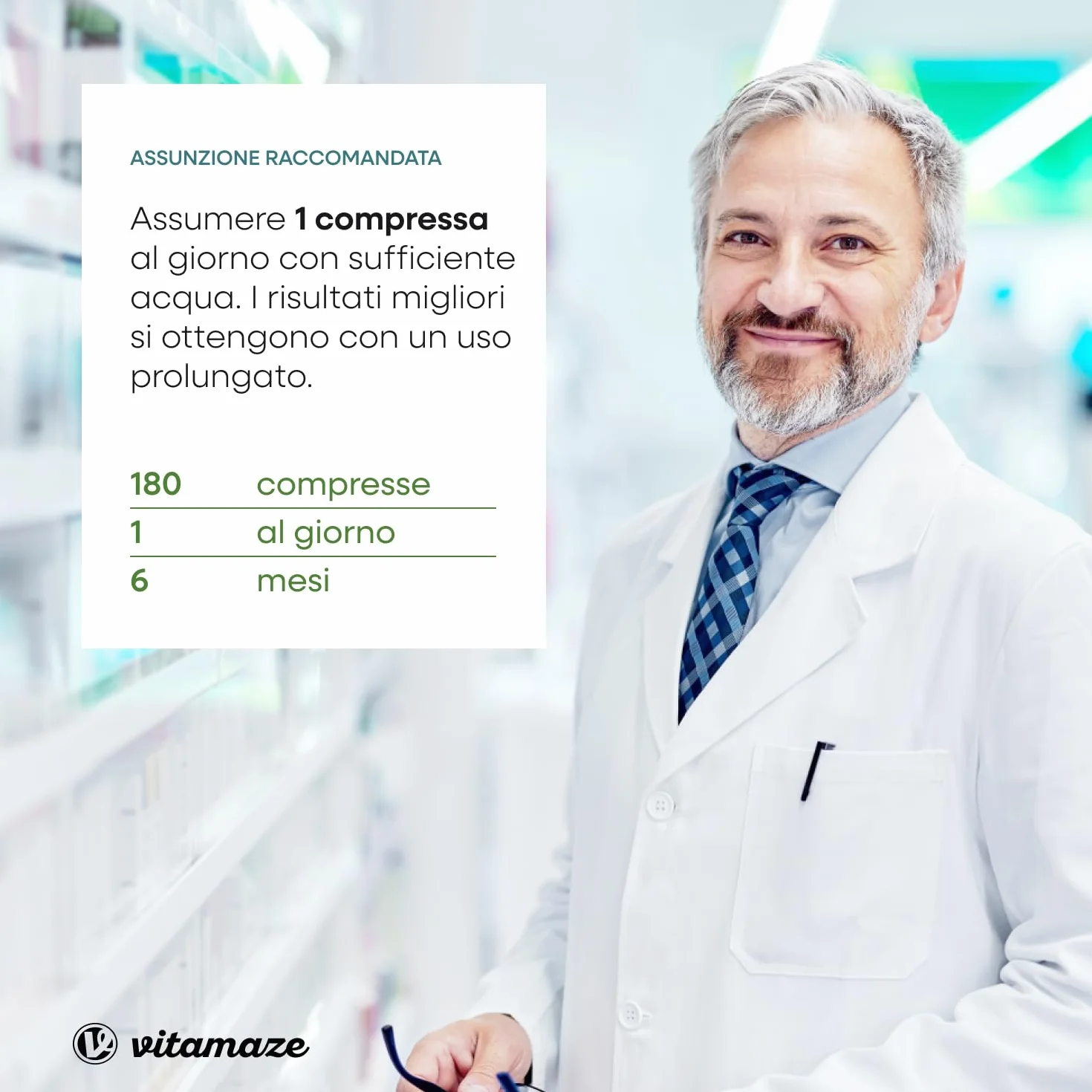 Vitamaze Vitamina K2 MK-7 200 mcg All Trans 100% Alto Dosaggio 180 Microcompresse Vegan