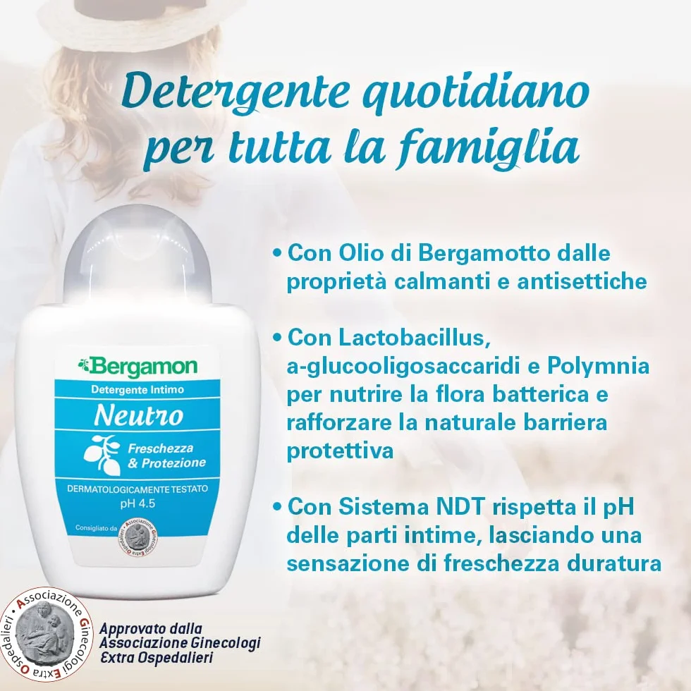 Bergamon Neutro Detergente Intimo pH 4.5 200 ml