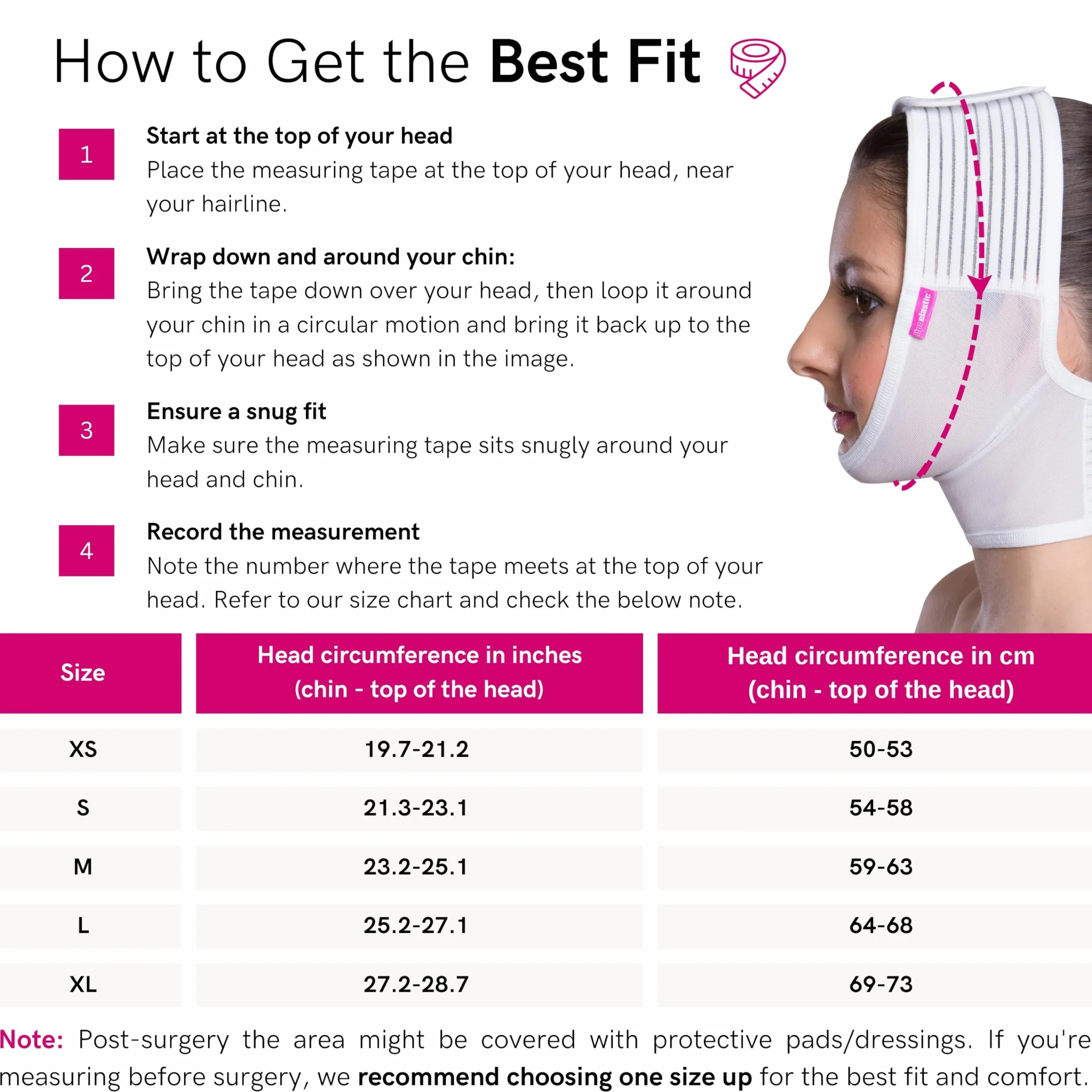 Fascia con chiusura in velcro extra viso FM