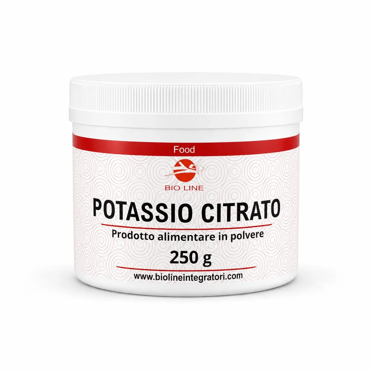 Potassio Citrato in Polvere Solubile Barattolo da 250 g, Polvere Alimentare Adatta per Attività Sportiva, Puro Senza Zuccheri ed Eccipienti, Polveri Alimentari