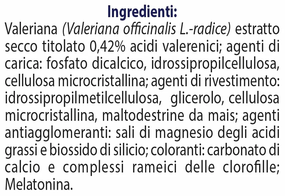 ESI Melatonin Pura Activ Integratore Alimentare Melatonina Valeriana Sonno Stress 30 Ovalette