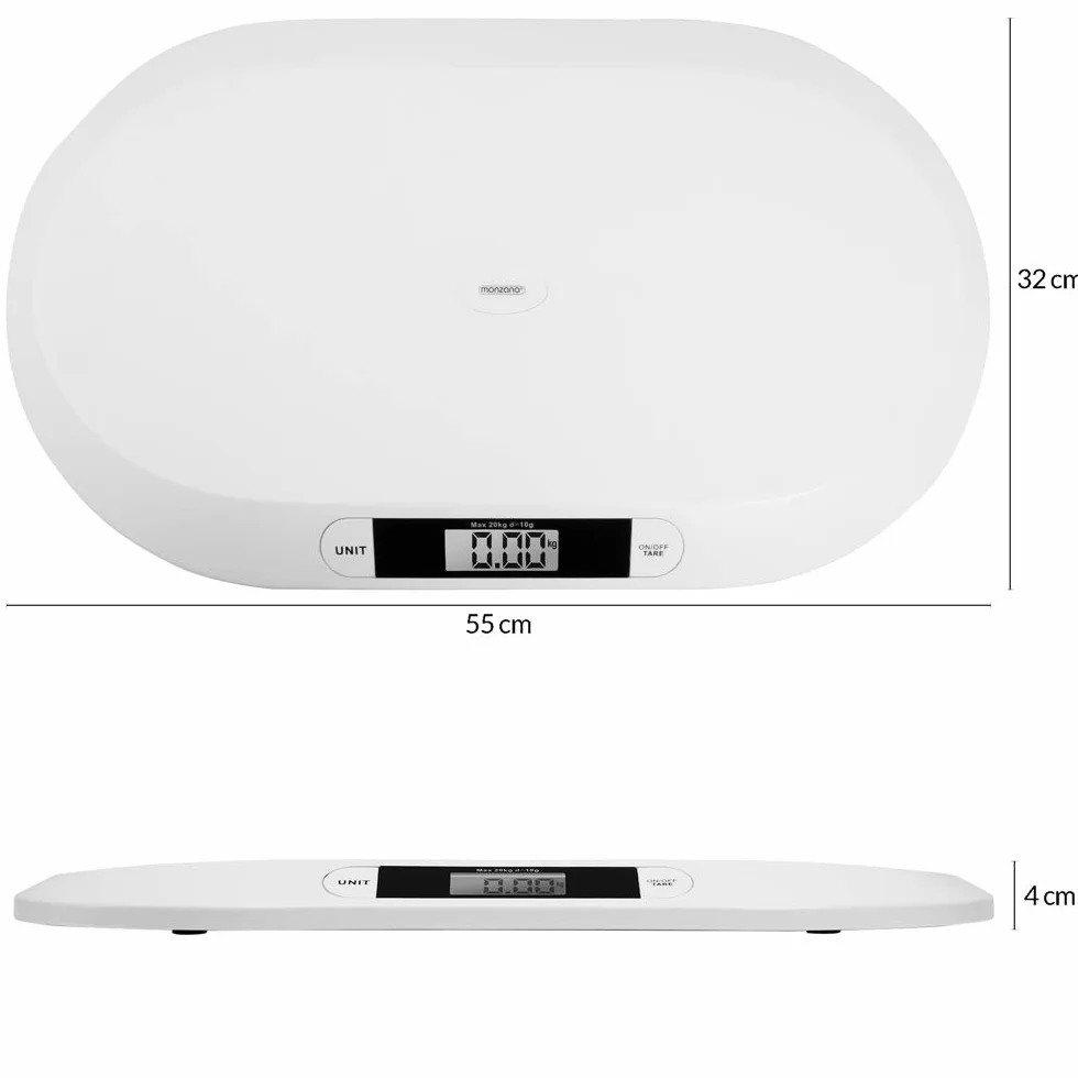 Monzana Bilancia Digitale per Bambini e Neonati 20kg Display LCD