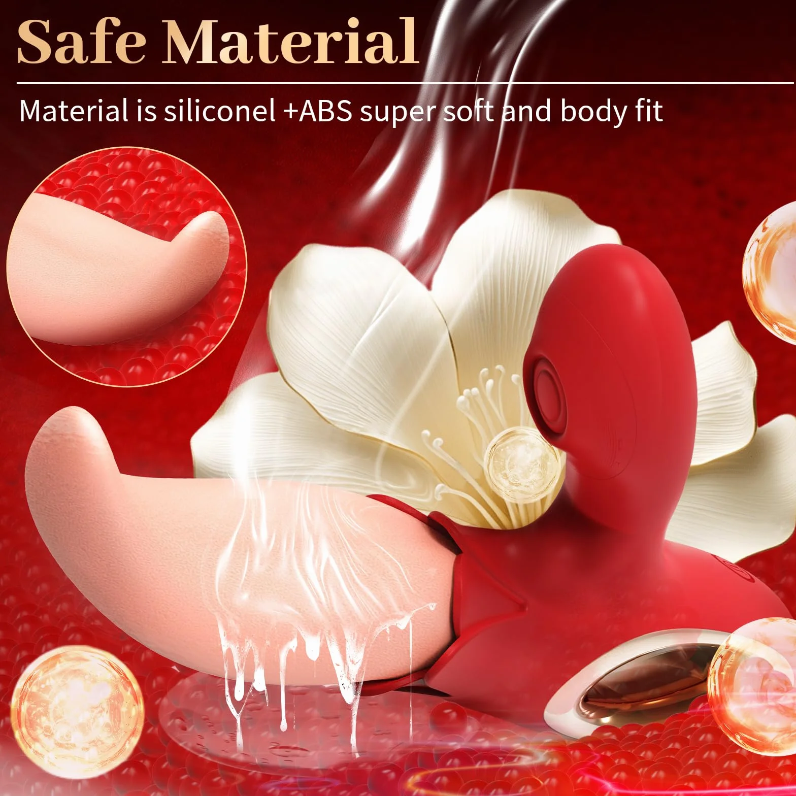 Leccatura Vibratoreper Donna Sex Toys, wuludina Vibratori Rabbit Stimolatore clitorideo e Punto G con 10Modalità di Leccata e Vibratore a 10 Modalità Giocattoli e per Adulti per il Piacere di Coppia