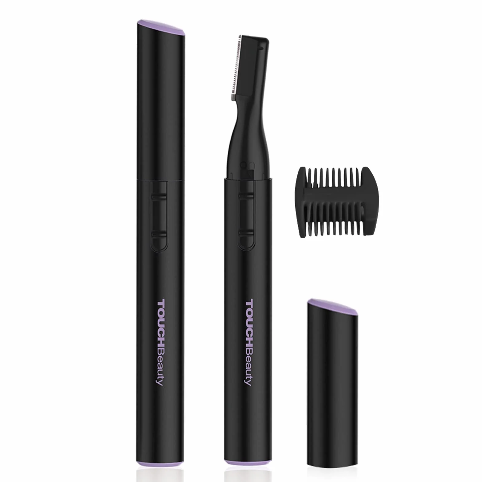 Tagliapeli Sopracciglia,TOUCHBeauty Rasoio Elettrico Donna Epilatore Viso Portatile per Sopracciglia, Labbra, Corpo, Bikini AG-815(Nero)