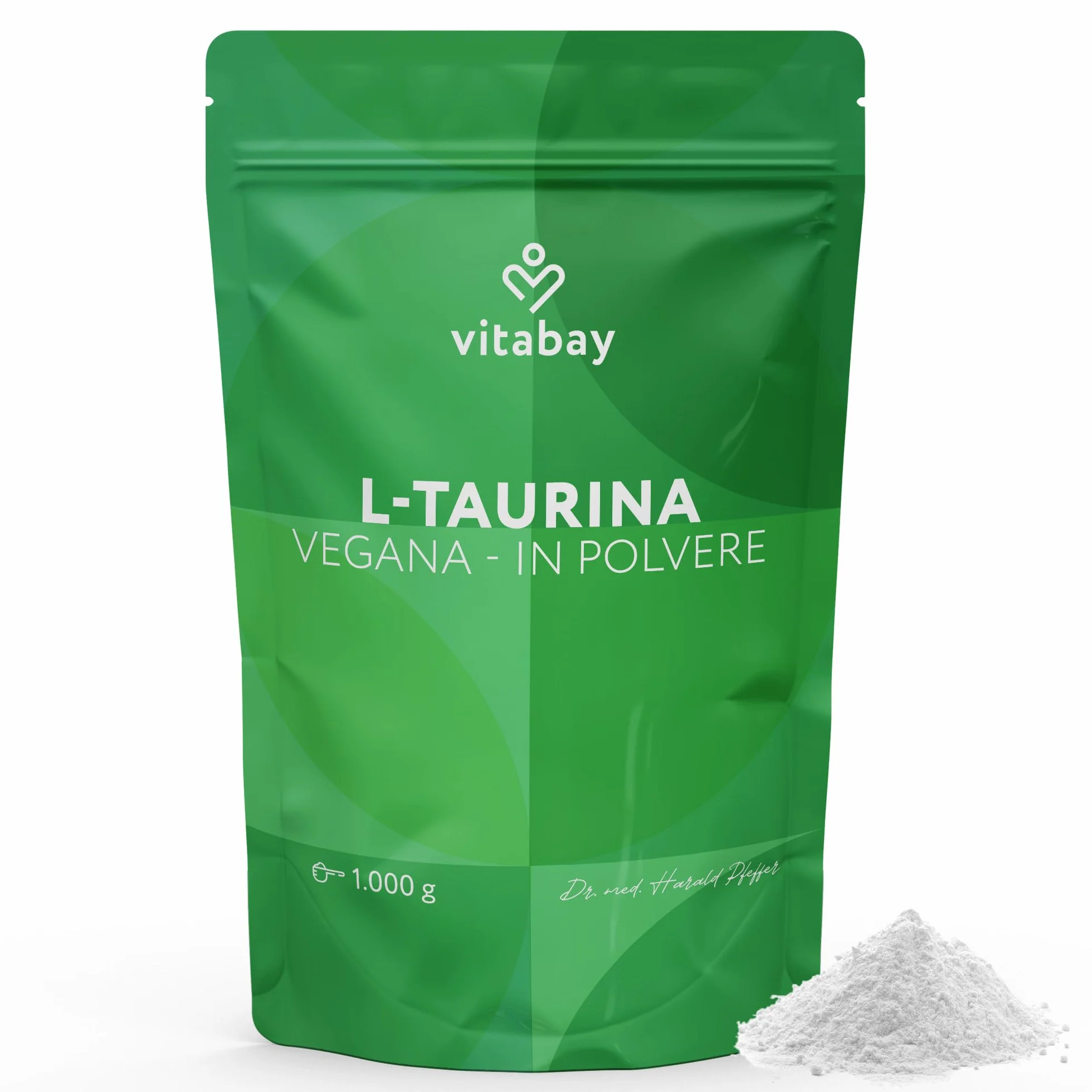 Vitabay Taurina Polvere 1 kg – Taurina 6000 mg Vegan Supplemento