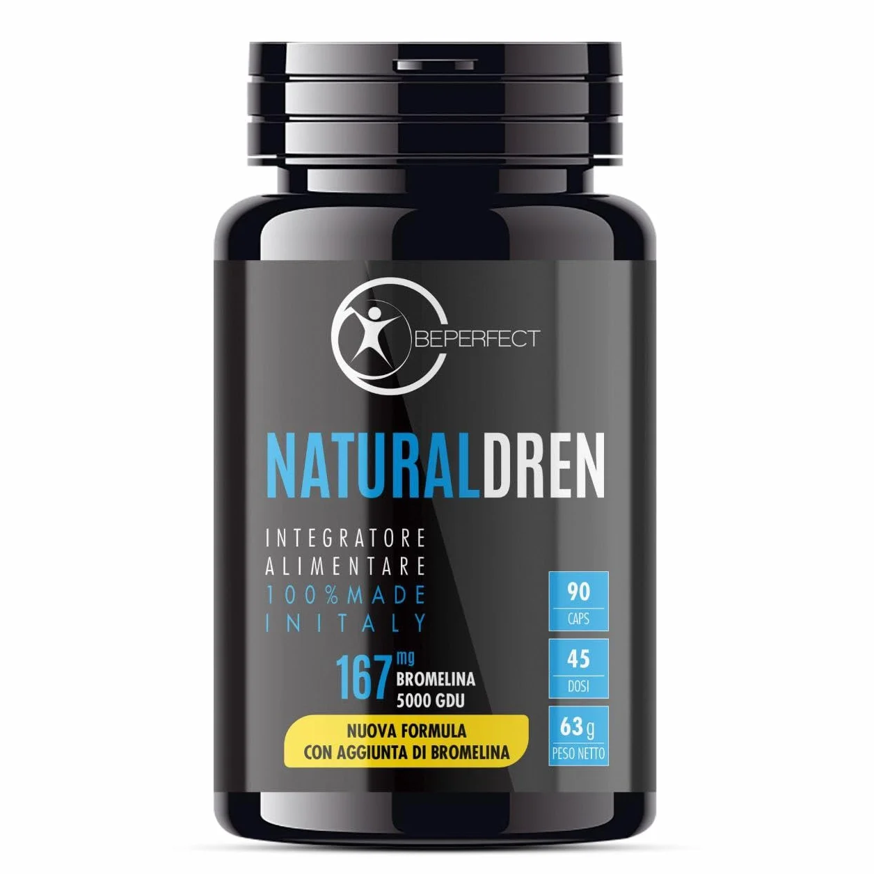 BePerfect Drenante Forte Donna Anticellulite e Diuretico Capsule ad Alto Dosaggio