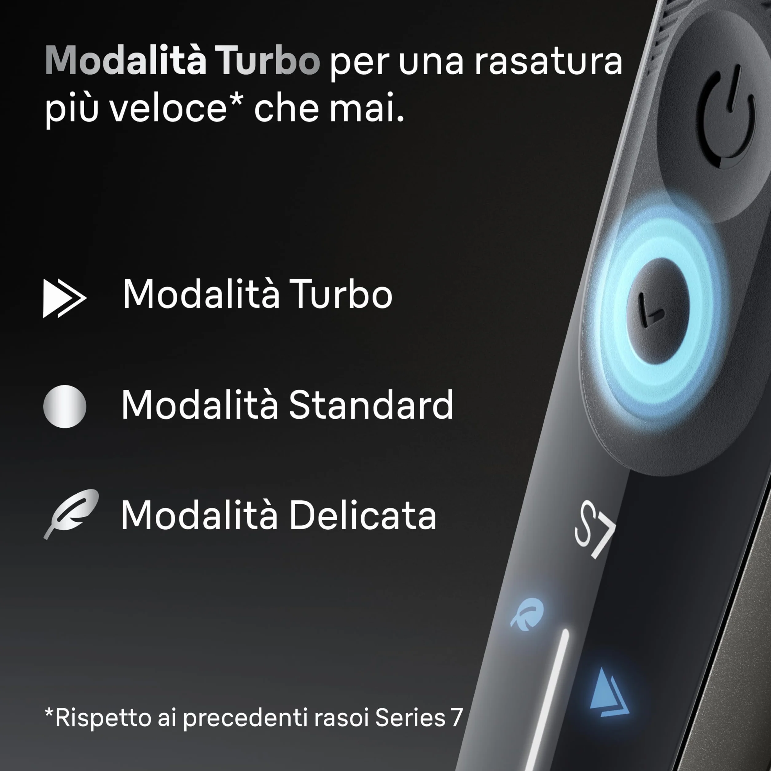 Braun Serie 7 Rasoio Elettrico Barba Wet&Dry 60 Min Smartcare 4in1 Impermeabile 72-C7200cc